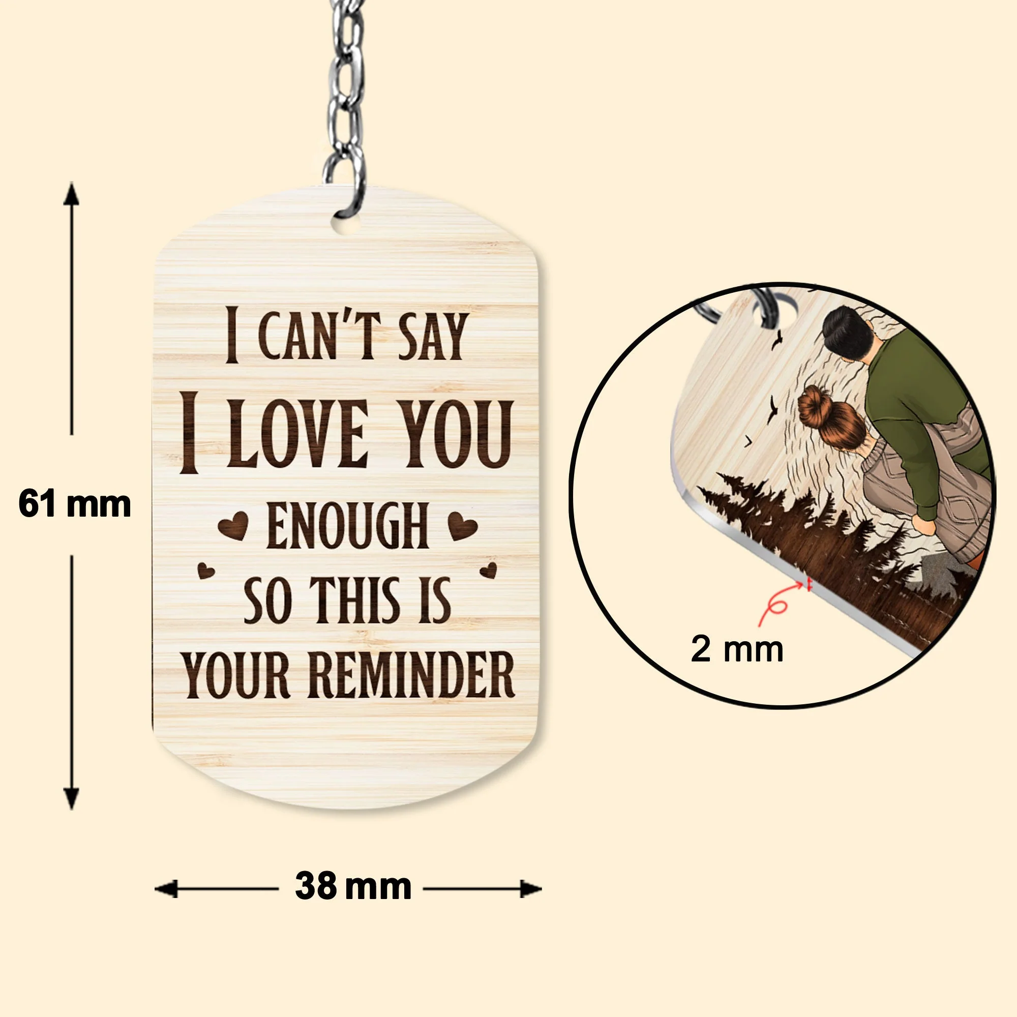 This Is Your Reminder - Personalized Keychain - Image 4