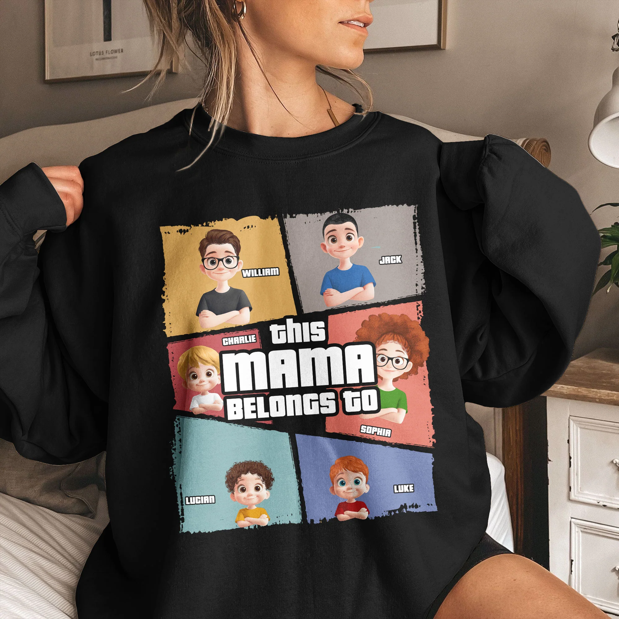 This Mama Belongs To - Personalized Shirt - Image 3