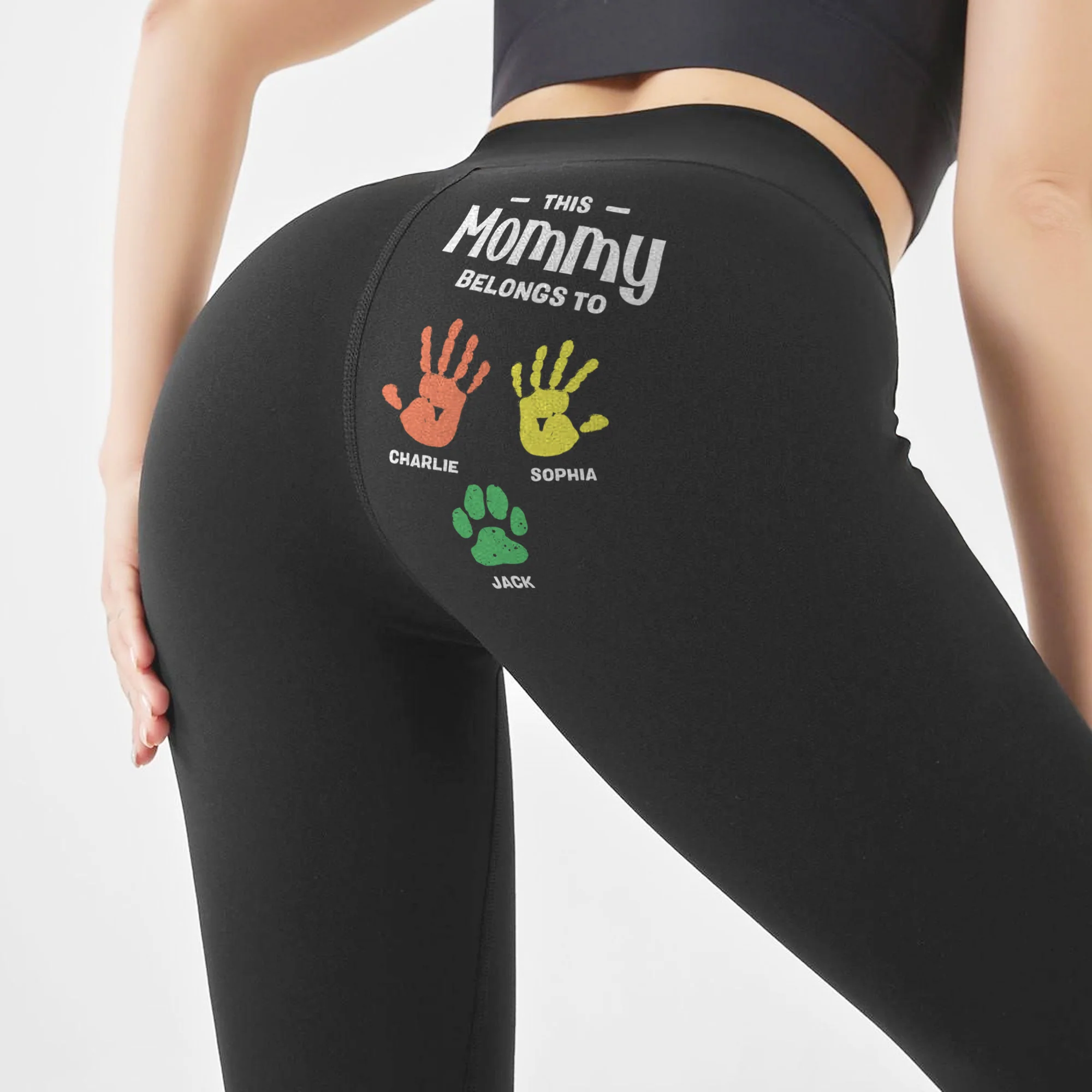This Mommy Belongs To - Personalized Leggings - Image 3