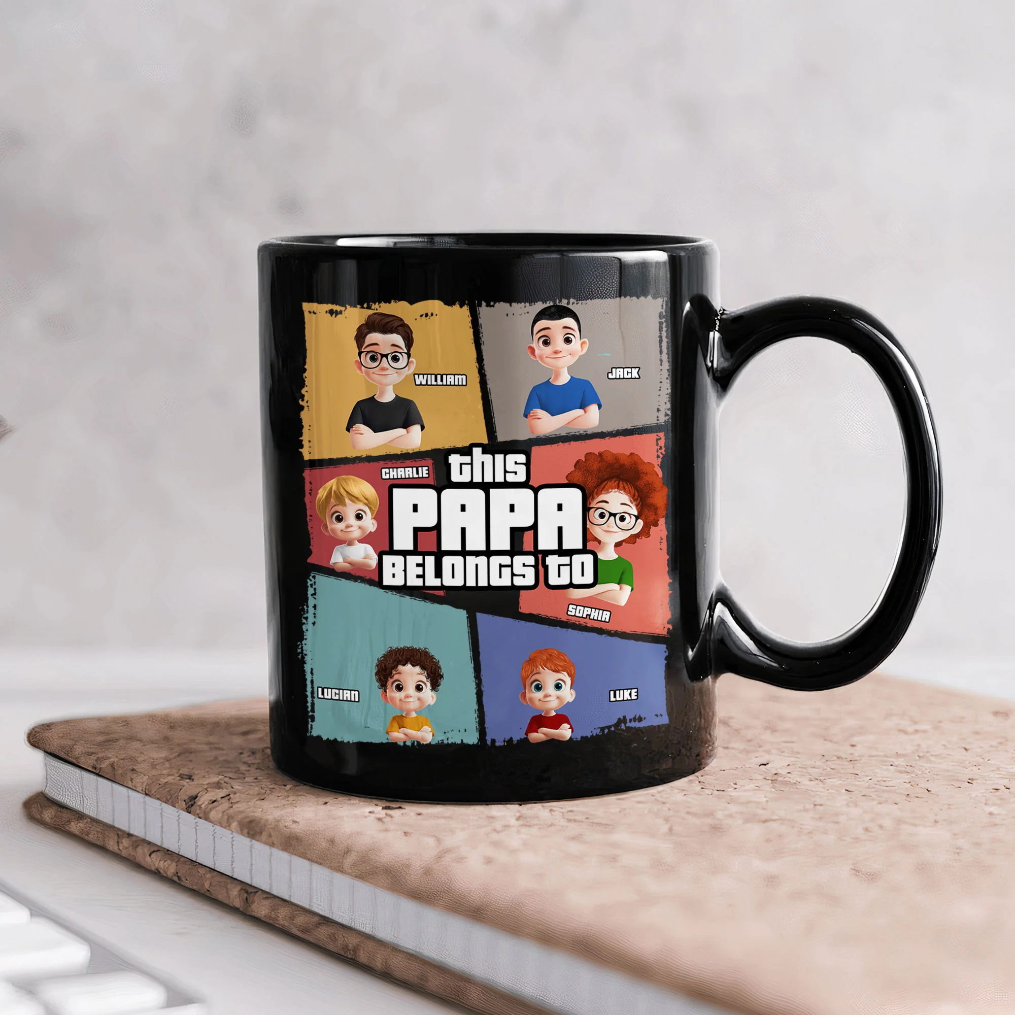 This Papa Belongs To - Custom Father's Day Gift Set - Image 3