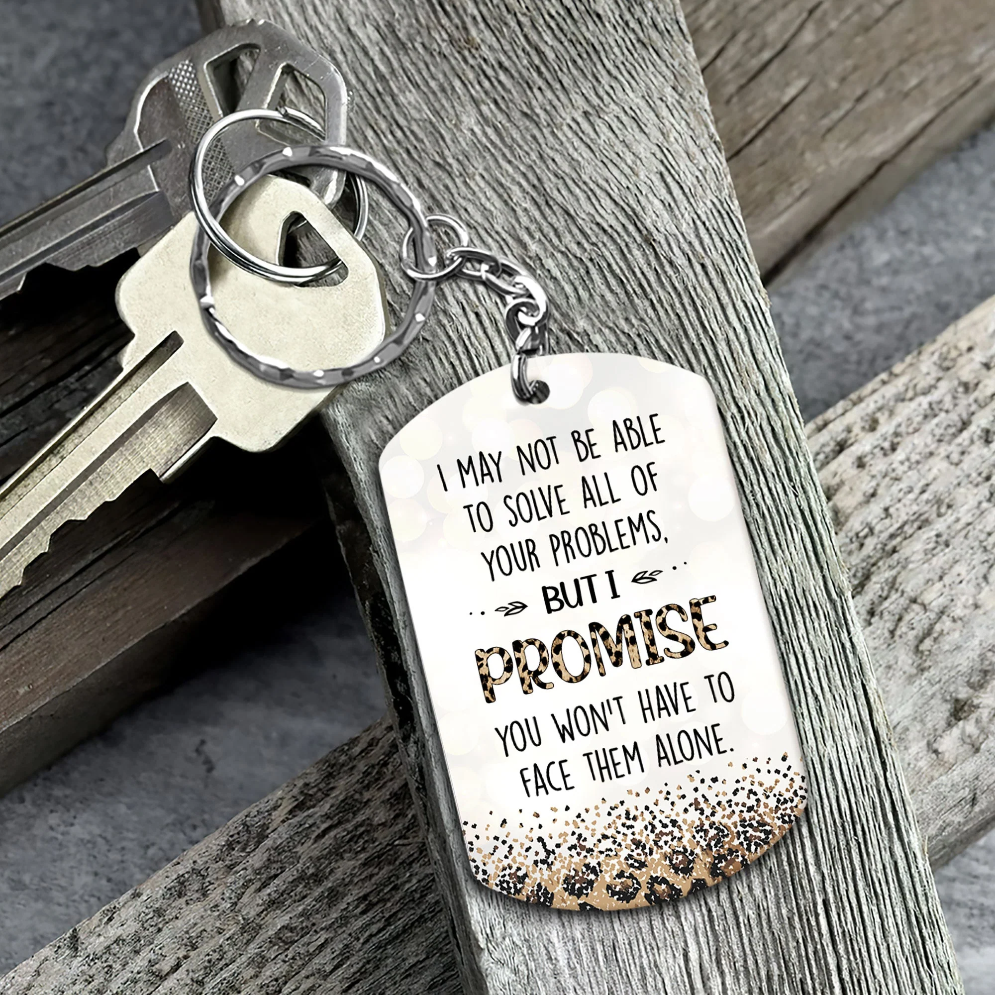 Through Thick & Thin - Personalized Keychain - Image 3