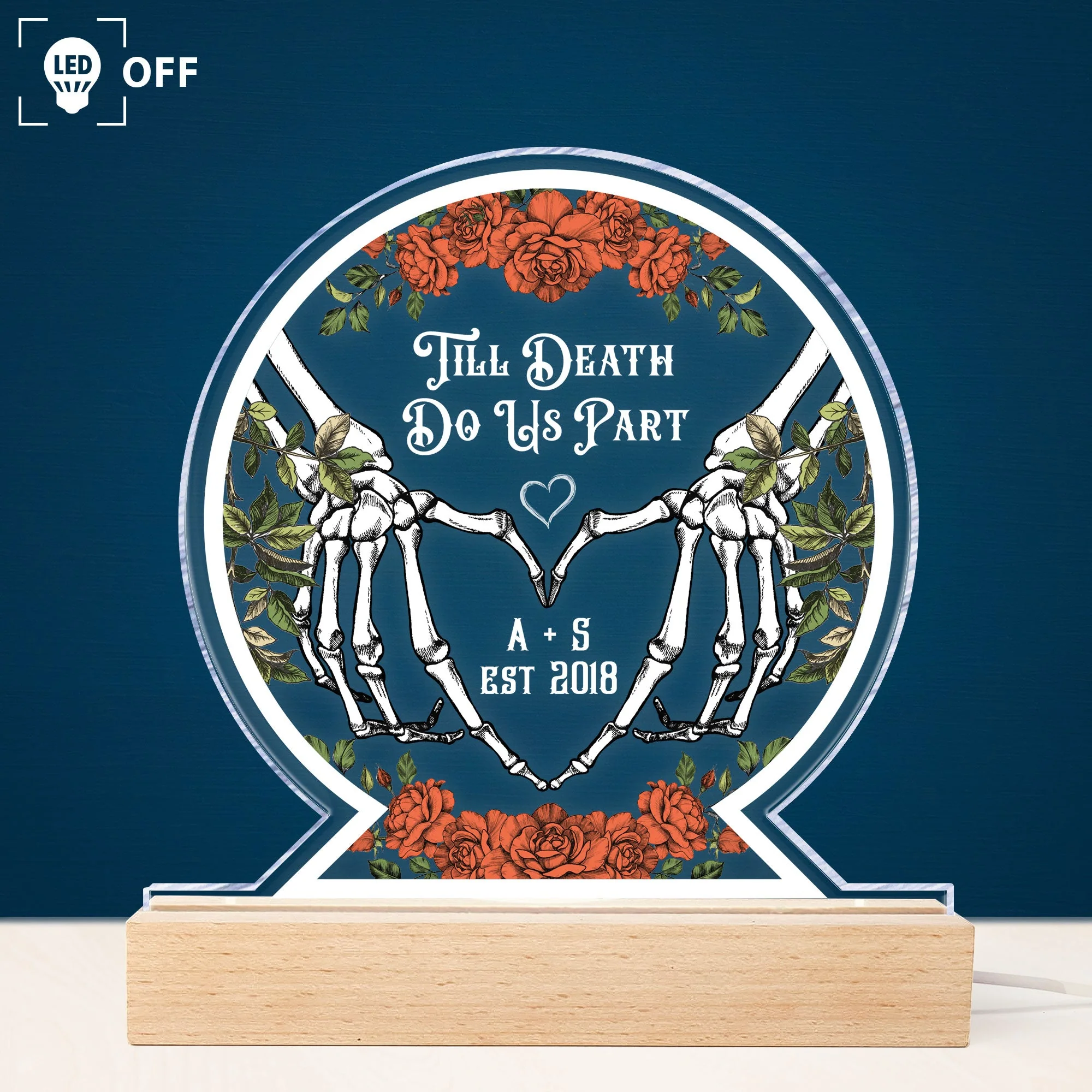 Till Death Do Us Apart - Personalized LED Light - Image 2