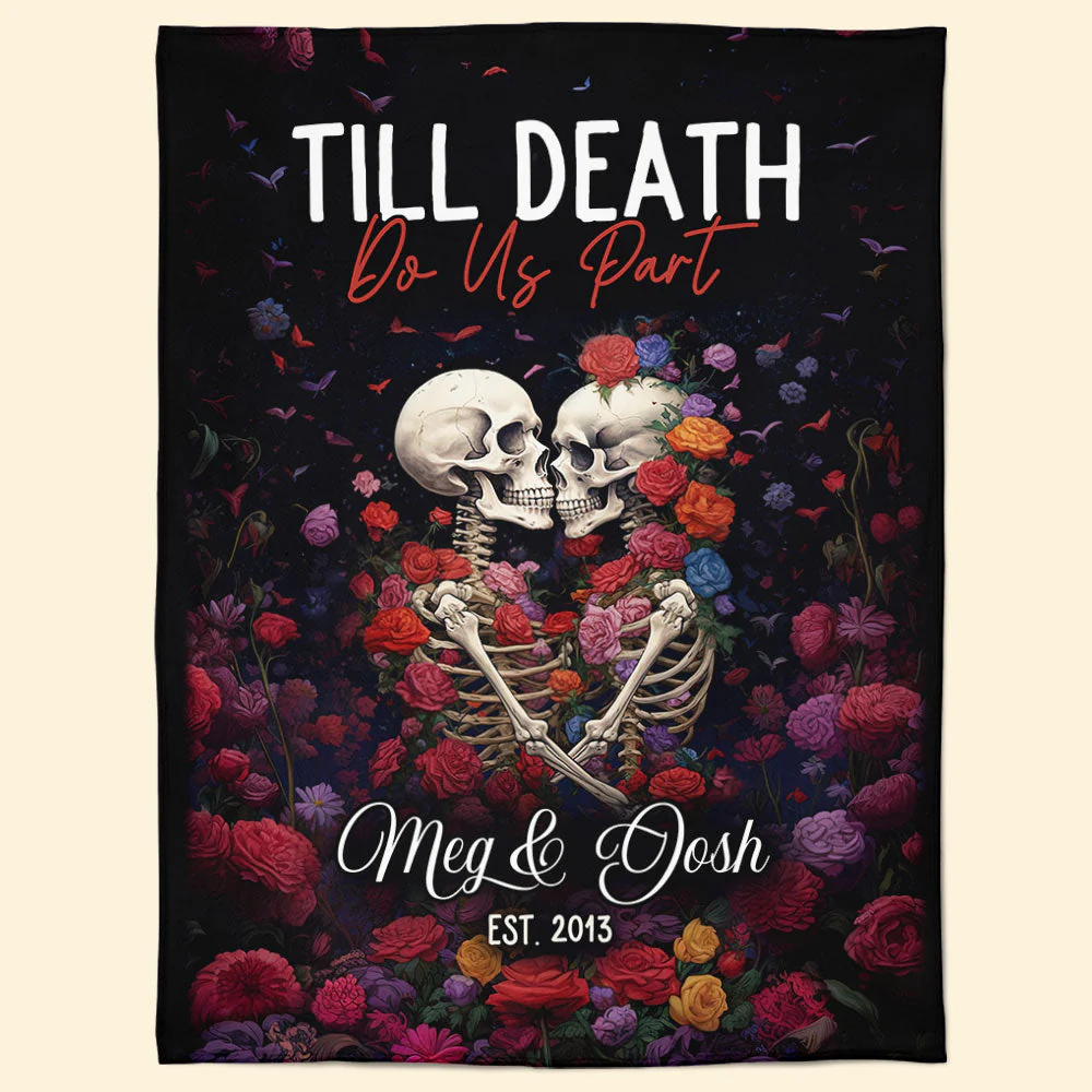 Till Death Do Us Part - Personalized Blanket - Image 7