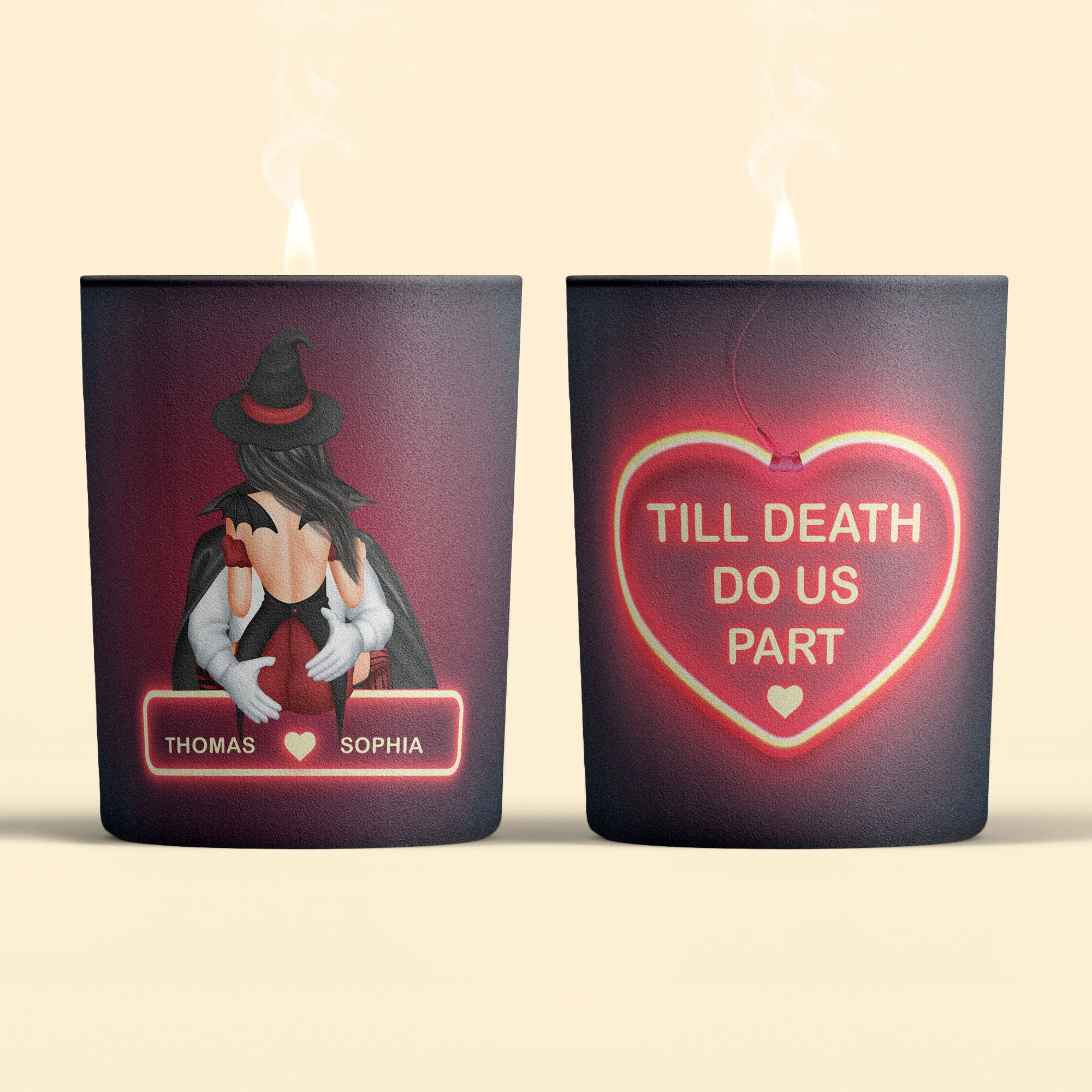 Till Death Do Us Part - Personalized Candle - Image 4