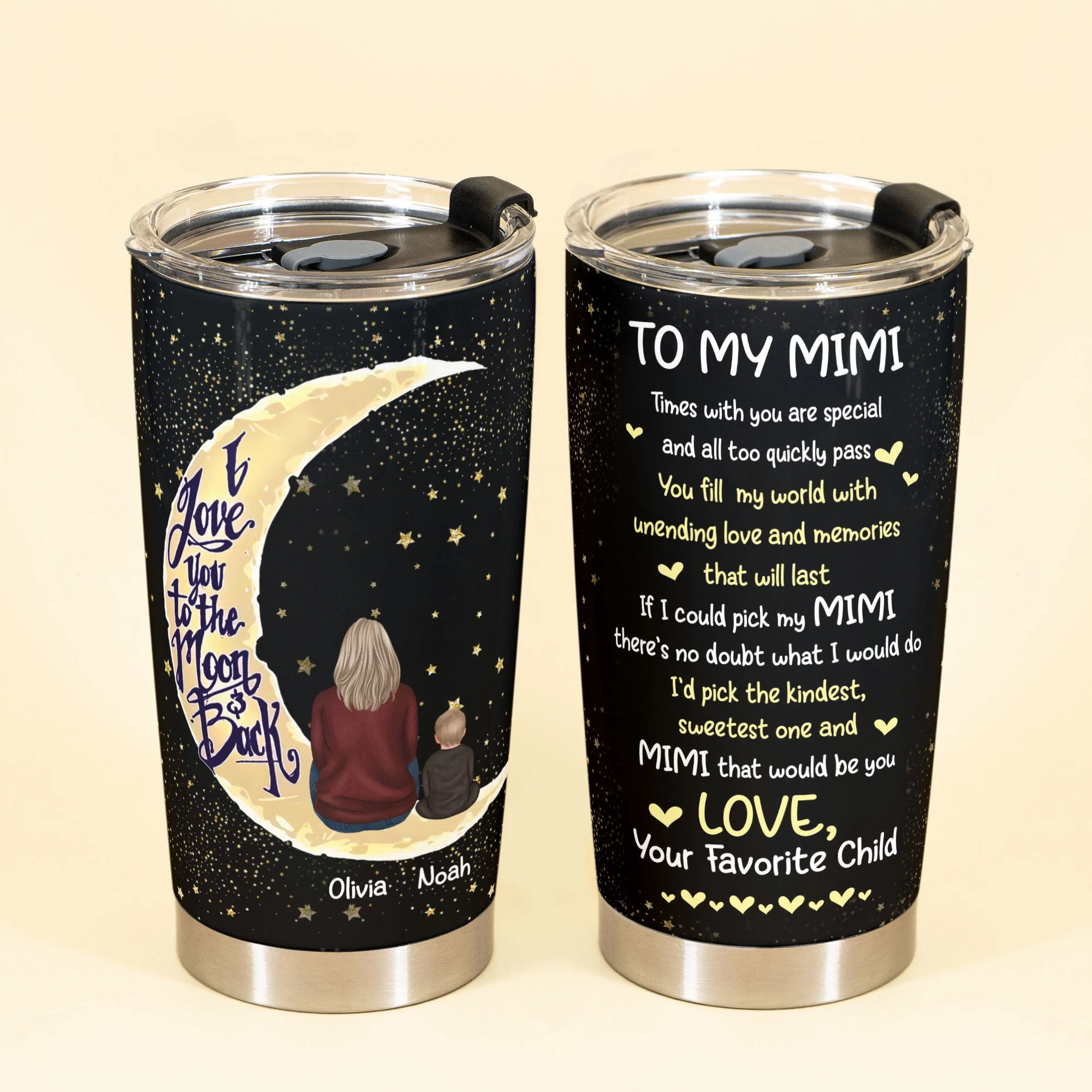 Times With You Are Special & All Too Quickly Pass - Personalized Tumbler Cup - Birthday, Mother's day, Grandparent's day Gift For Grandma, Mimi, Nana, Gigi, Grandmother - Image 2