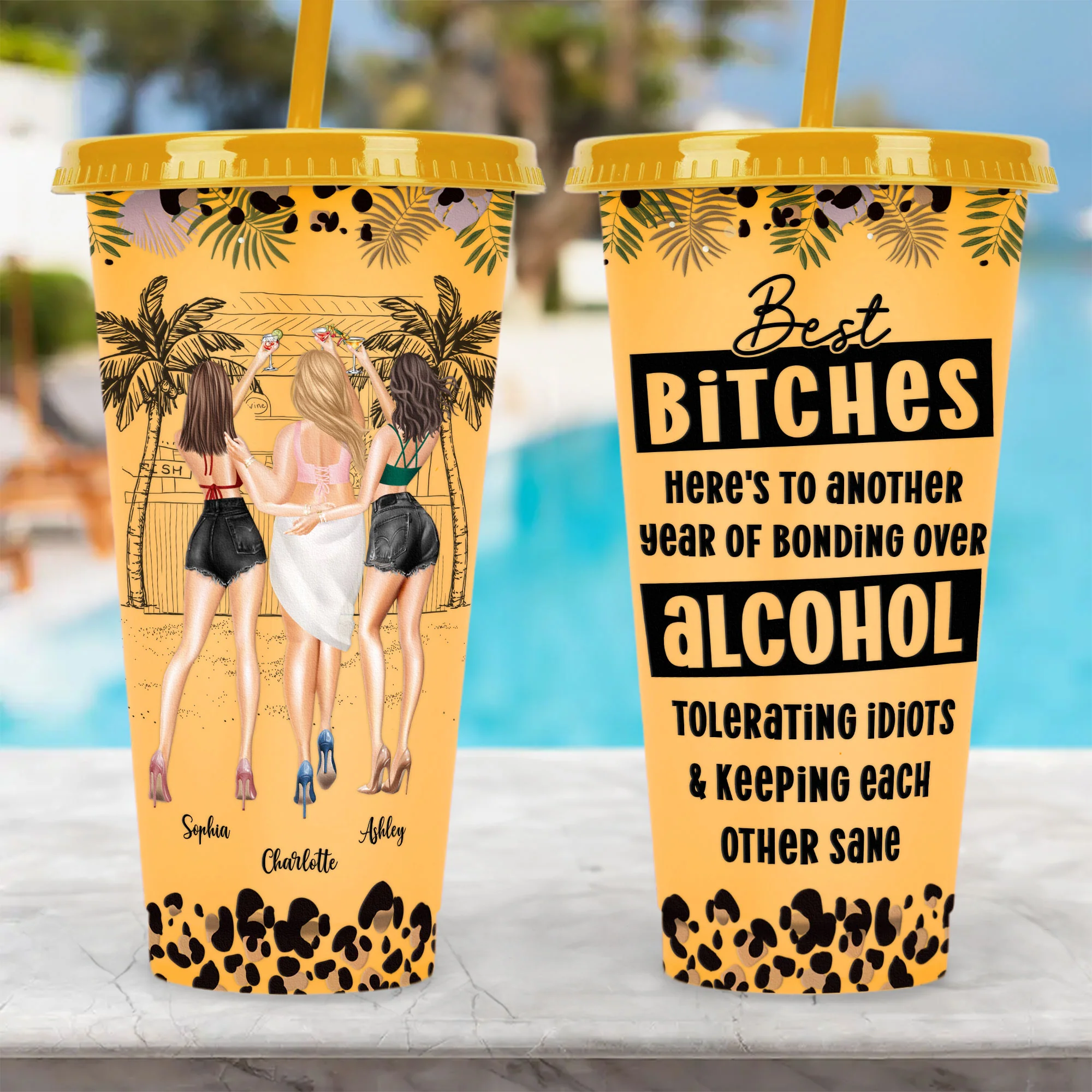 To Another Year Of Bonding - Personalized Color Changing Cup - Image 7
