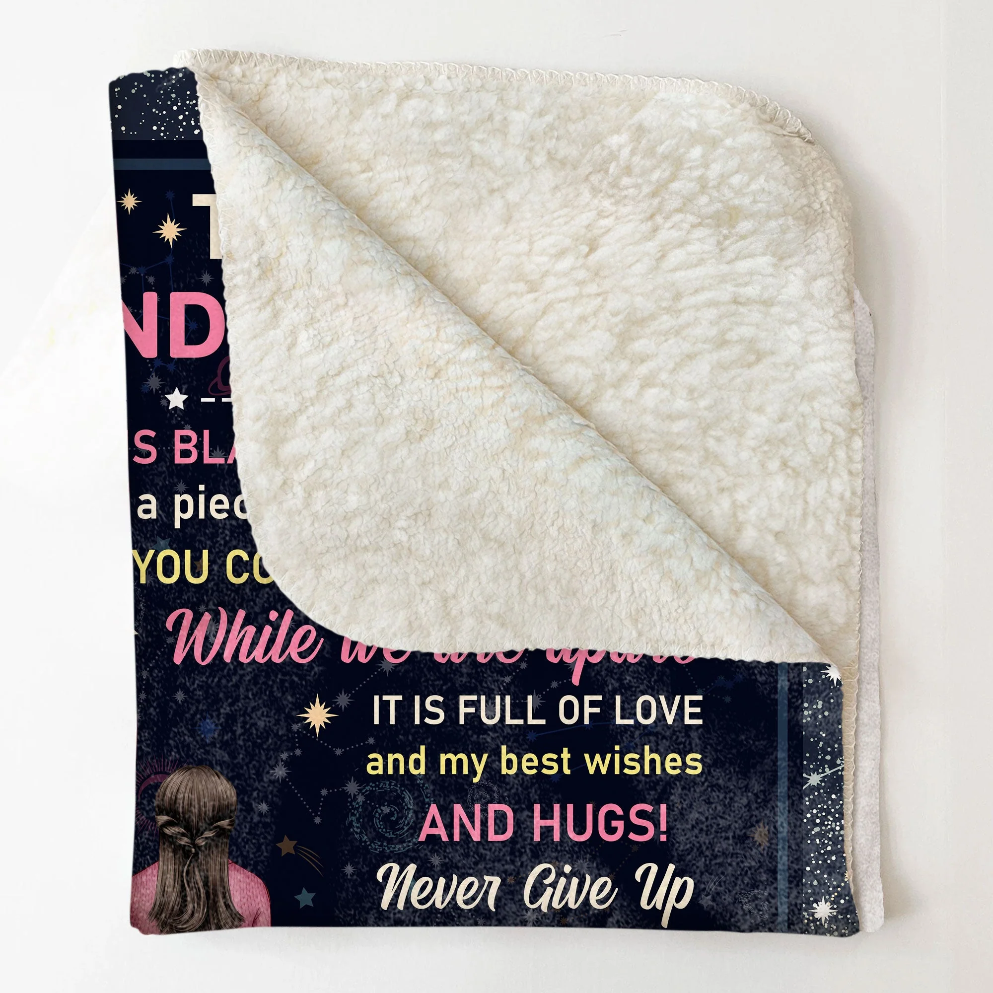To Granddaughter Inside This Blanket Is A Piece Of My Heart - Personalized Blanket - Image 5