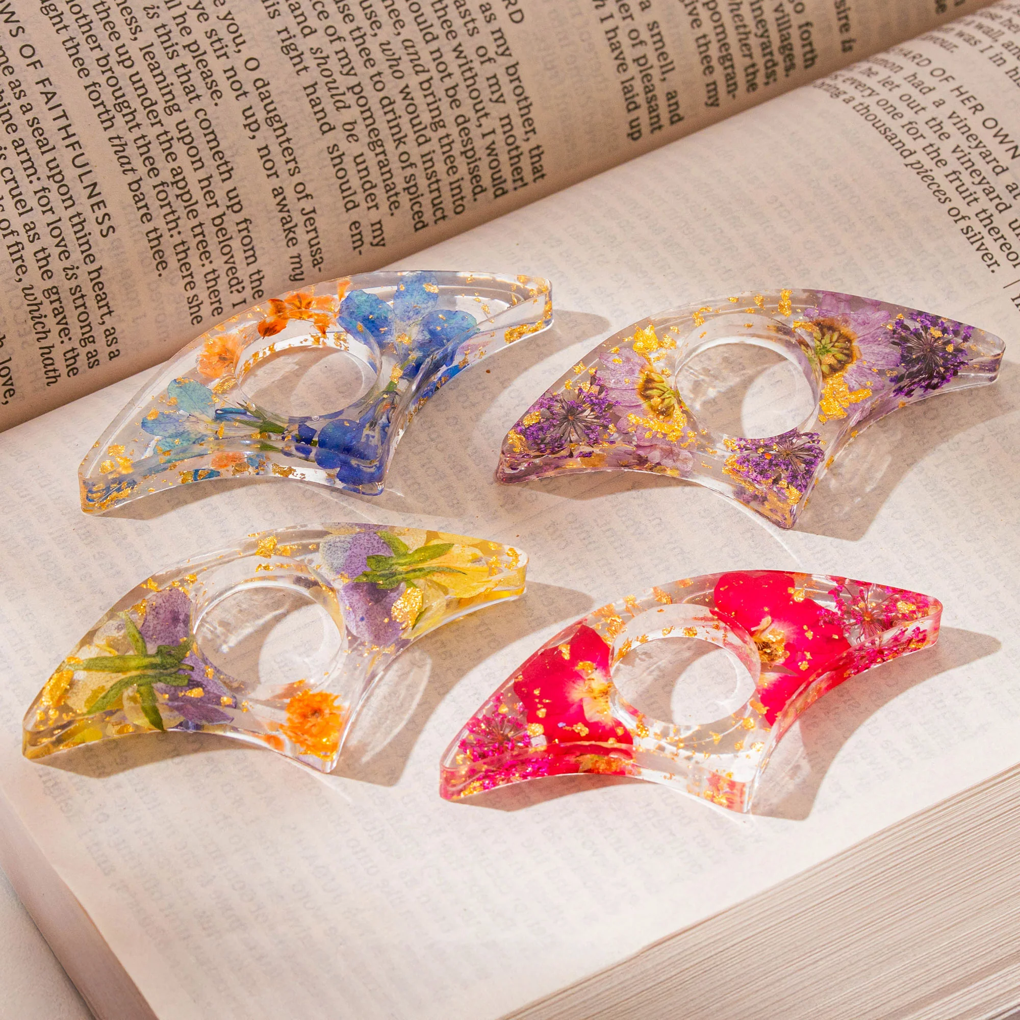 To Many More Chapters Together - Personalized Resin Book Page Holder - Image 3