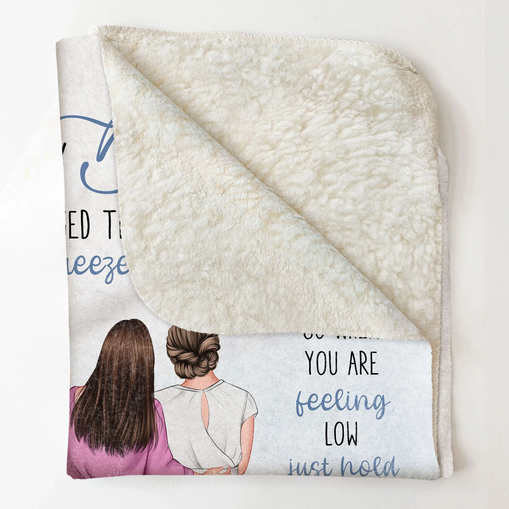 To My Daughter I Hugged This Soft Blanket - Personalized Blanket - Image 4
