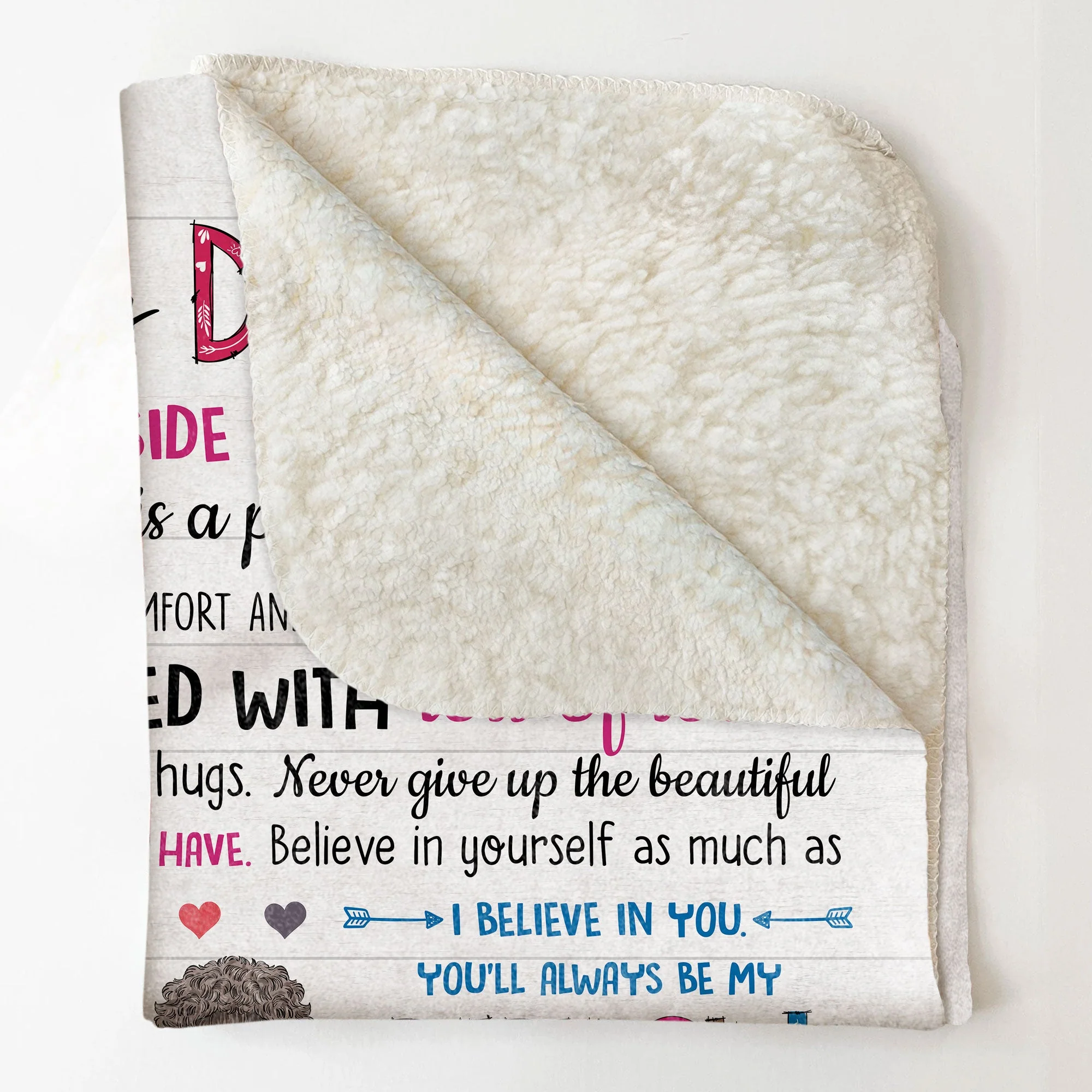 To My Daughter Inside This Blanket - Personalized Blanket - Image 4
