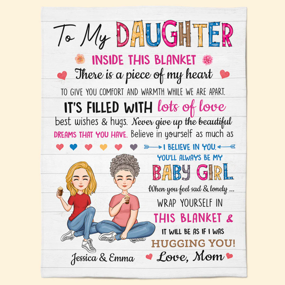 To My Daughter Inside This Blanket - Personalized Blanket - Image 7