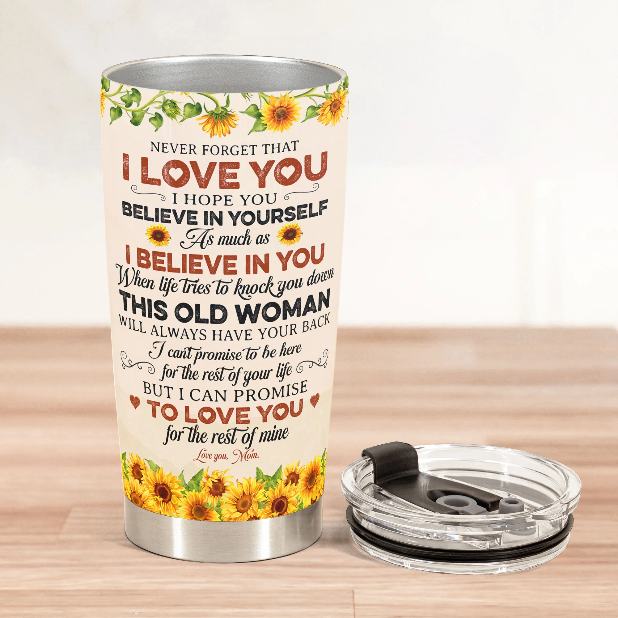 To My Daughter, Never Forget That I Love You - Personalized Tumbler Cup - Image 2