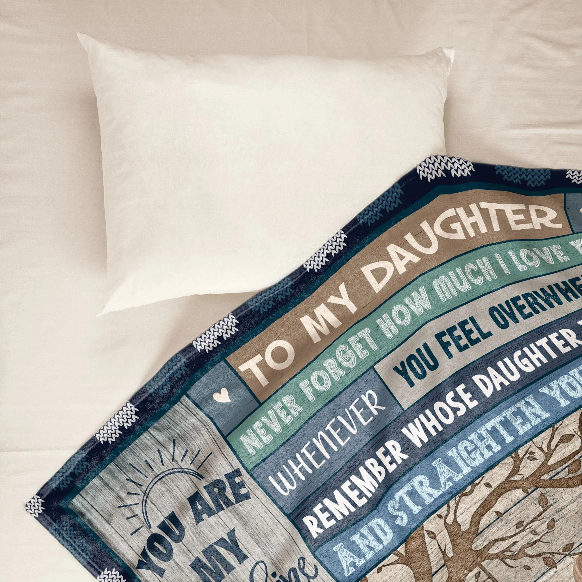 To My Daughter Son Never Forget How Much I Love You - Personalized Blanket - Image 3