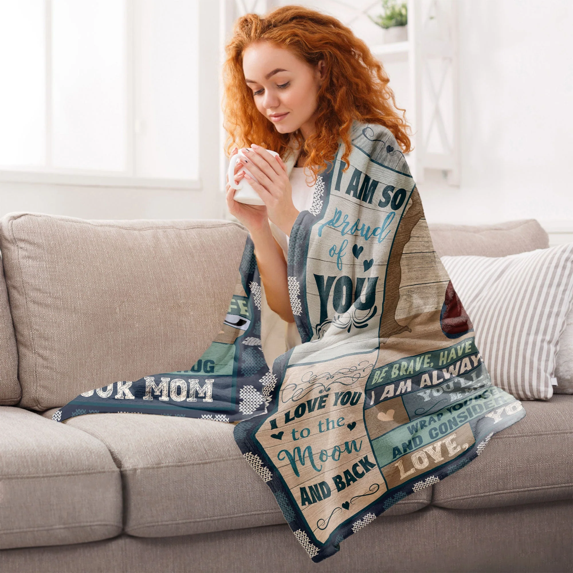 To My Daughter Son Never Forget How Much I Love You - Personalized Blanket - Image 4
