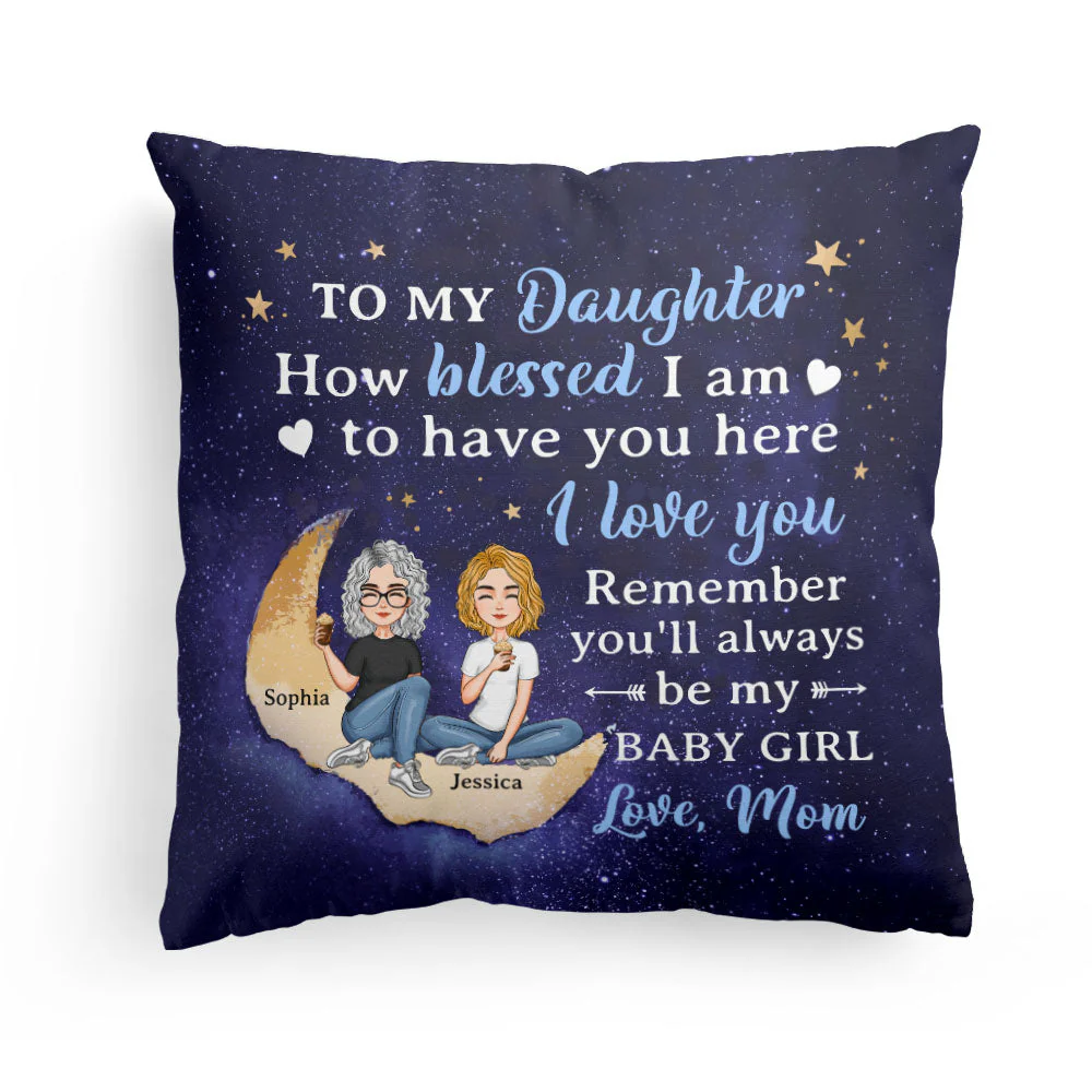 To My Daughter To My Son I Love You - Personalized Pillow (Insert Included) - Image 2