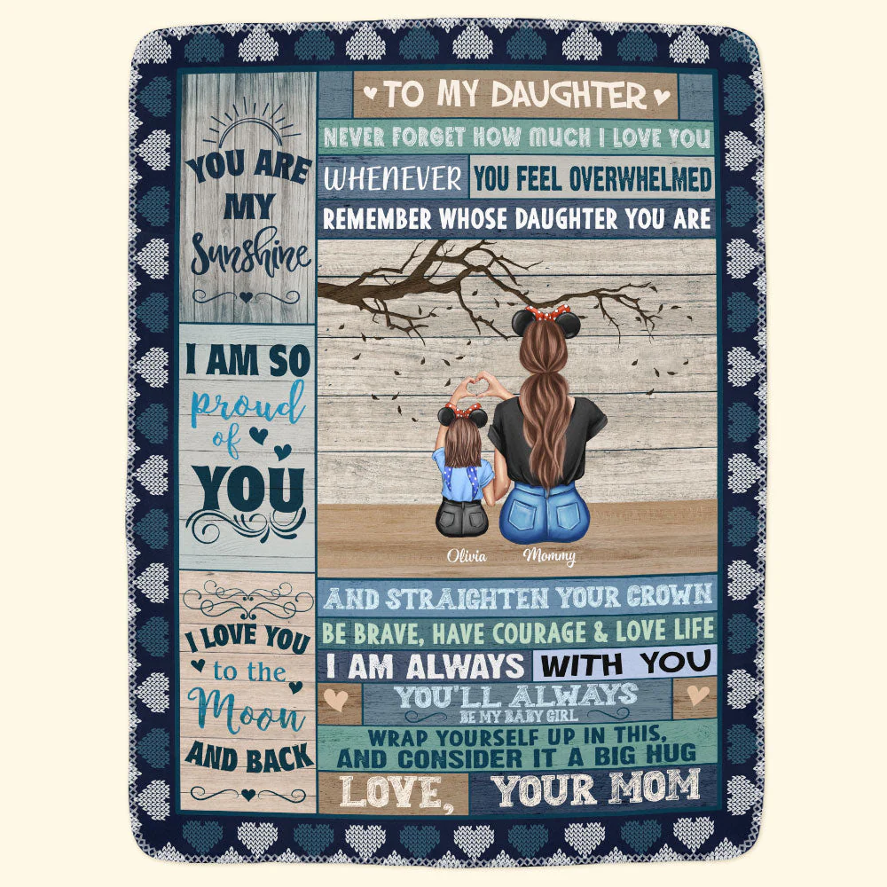 To My Daughter To My Son - Personalized Blanket - Image 3