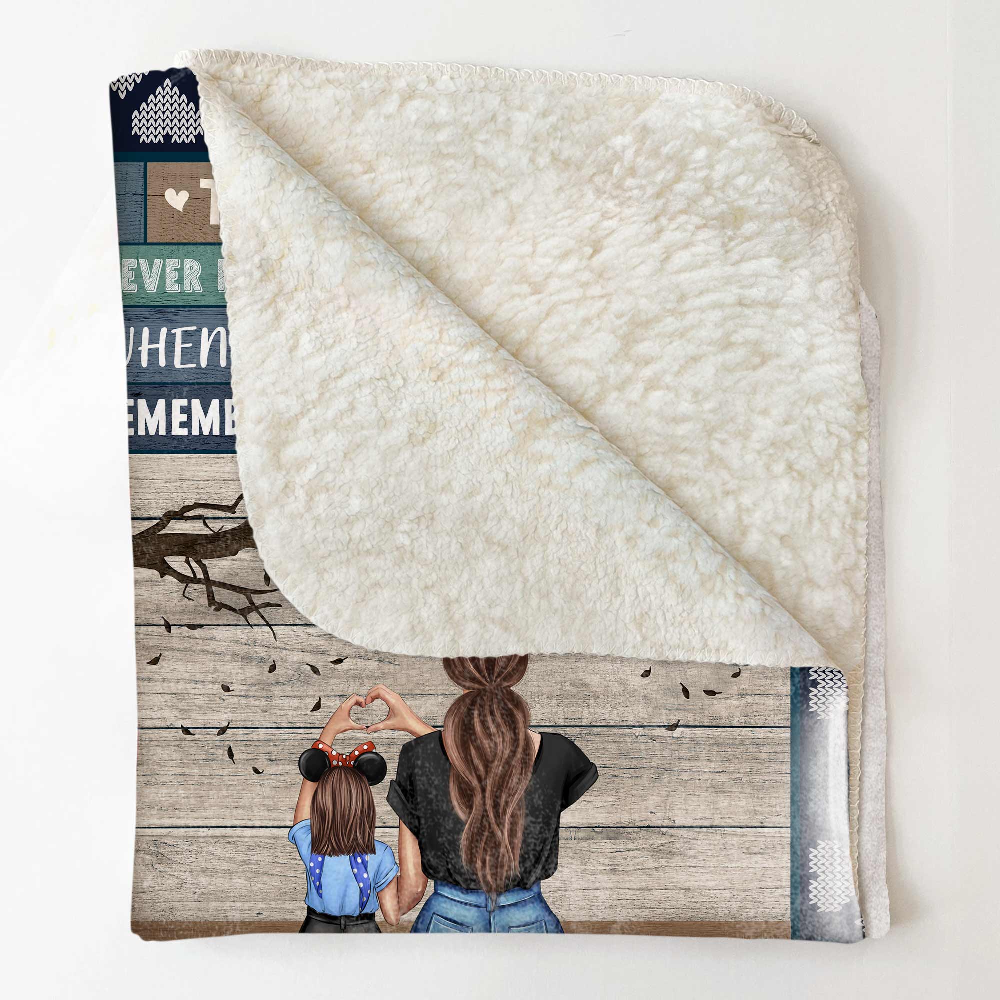 To My Daughter To My Son - Personalized Blanket - Image 4