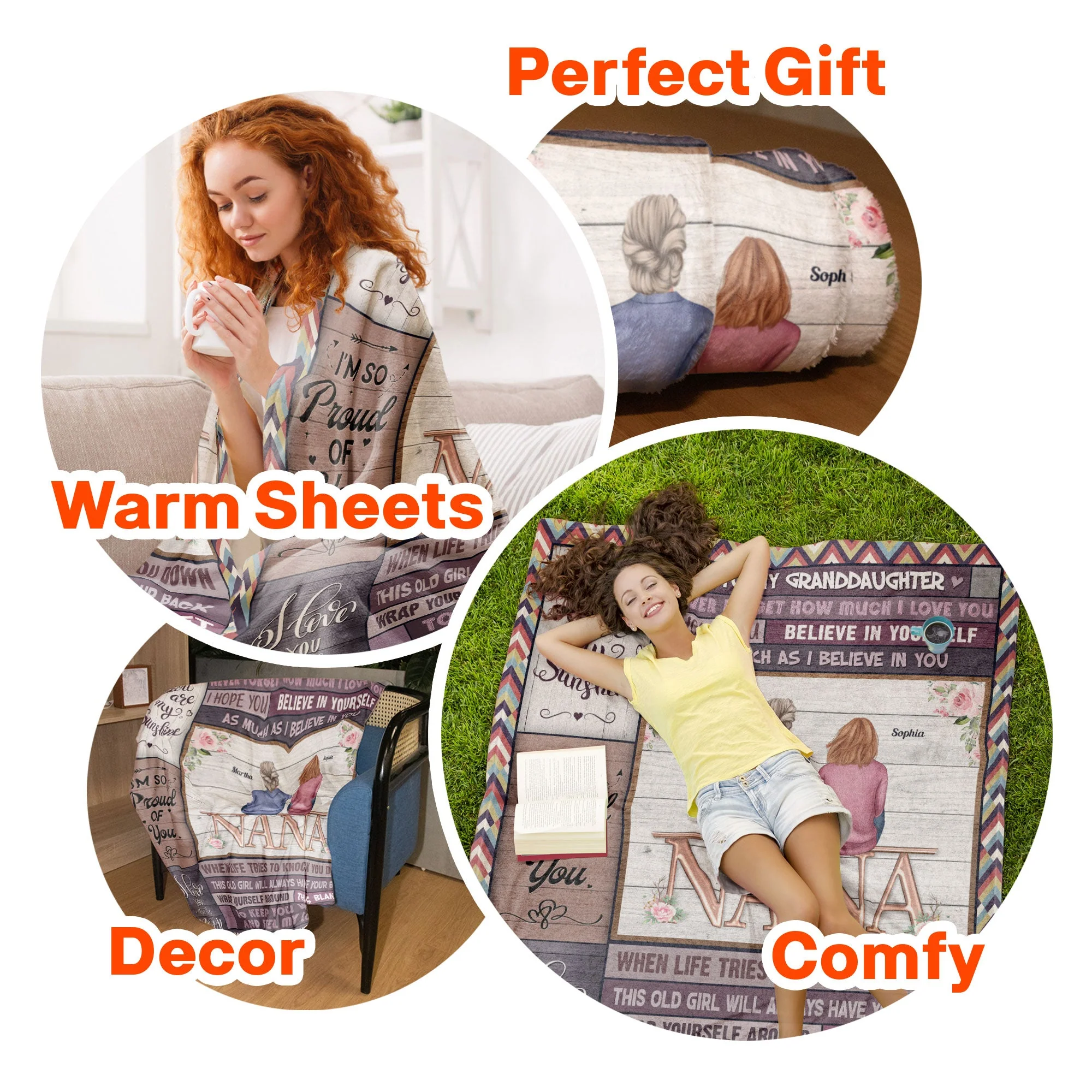 To My Granddaughter Blanket - Personalized Blanket - Image 6