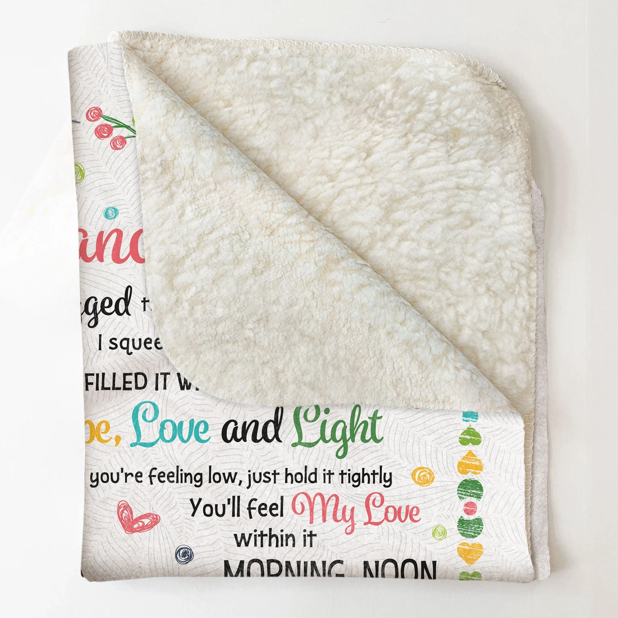 To My Granddaughter Hugg This Soft Blanket From Grandma - Personalized Blanket - Image 5
