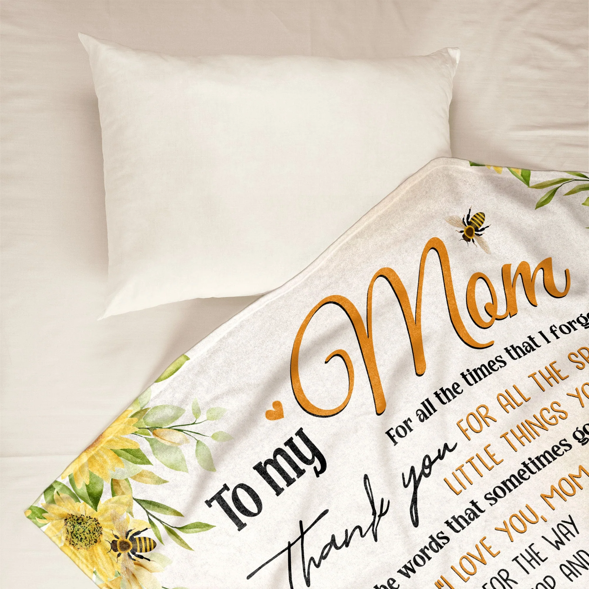 To My Mom I Love You And Thank You For Everything You Do - Personalized Blanket - Mother's Day, Loving Gift For Mom, Mother - Image 2