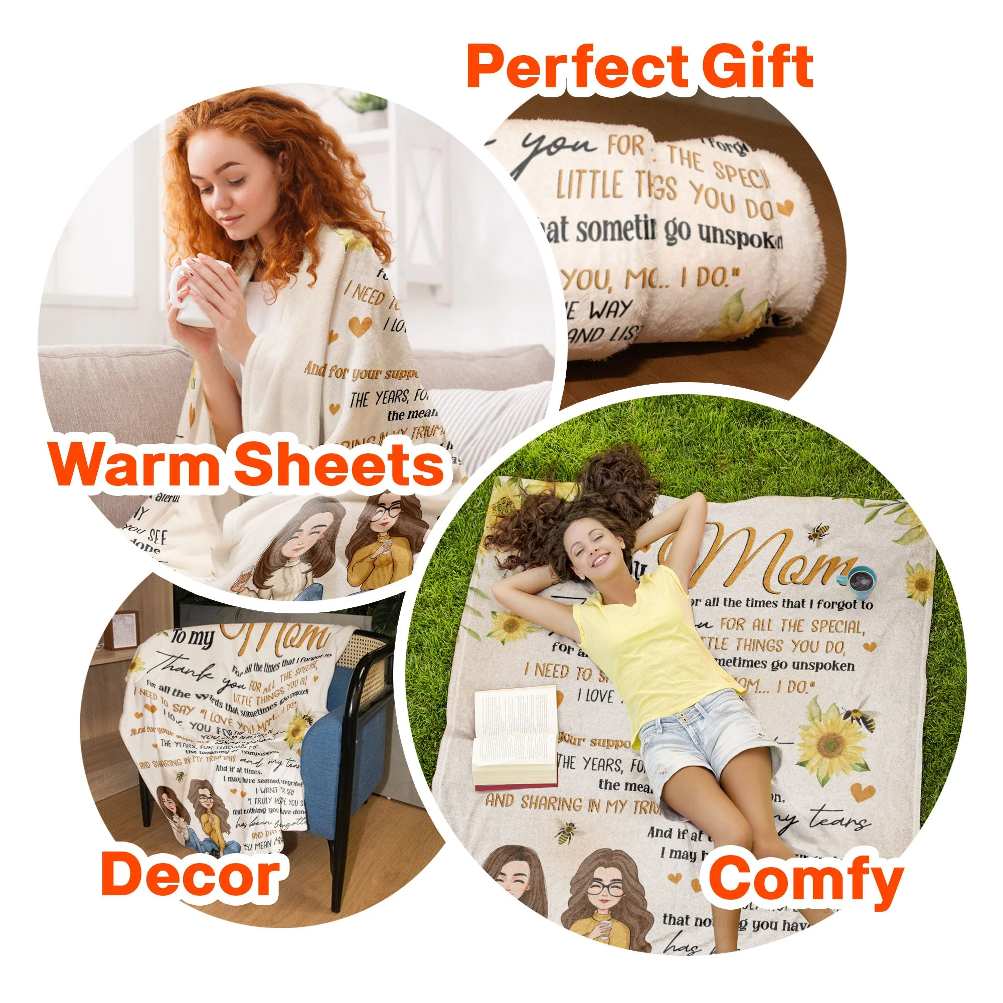To My Mom I Love You And Thank You For Everything You Do - Personalized Blanket - Mother's Day, Loving Gift For Mom, Mother - Image 4