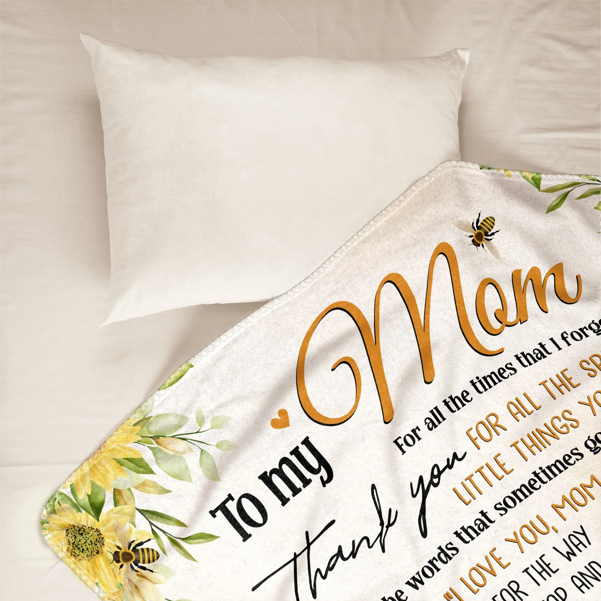 To My Mom I Love You And Thank You For Everything You Do - Personalized Blanket - Mother's Day, Loving Gift For Mom, Mother - Image 7