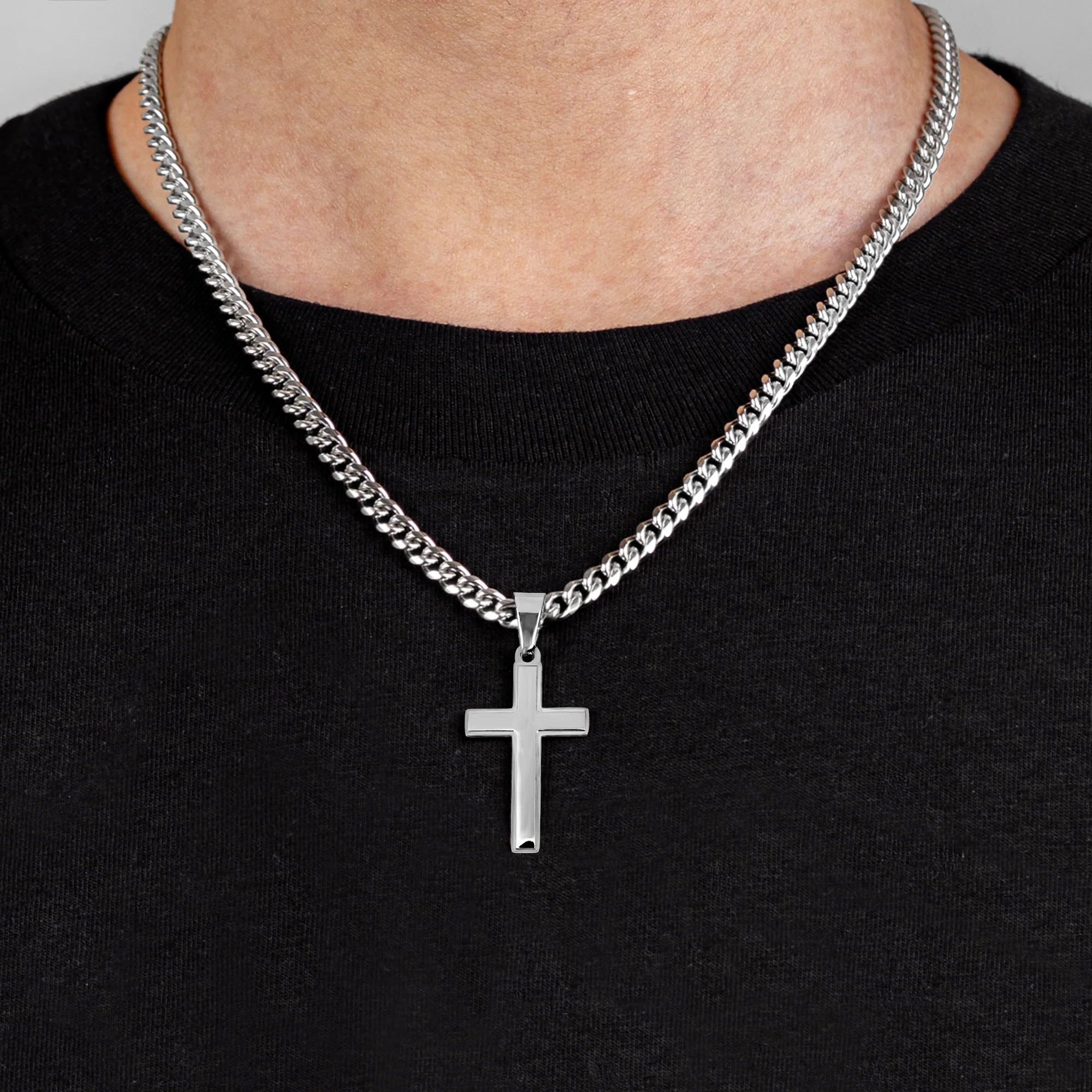To My Son Be Strong & Courageous Bible Verse - Personalized Necklace - Image 5
