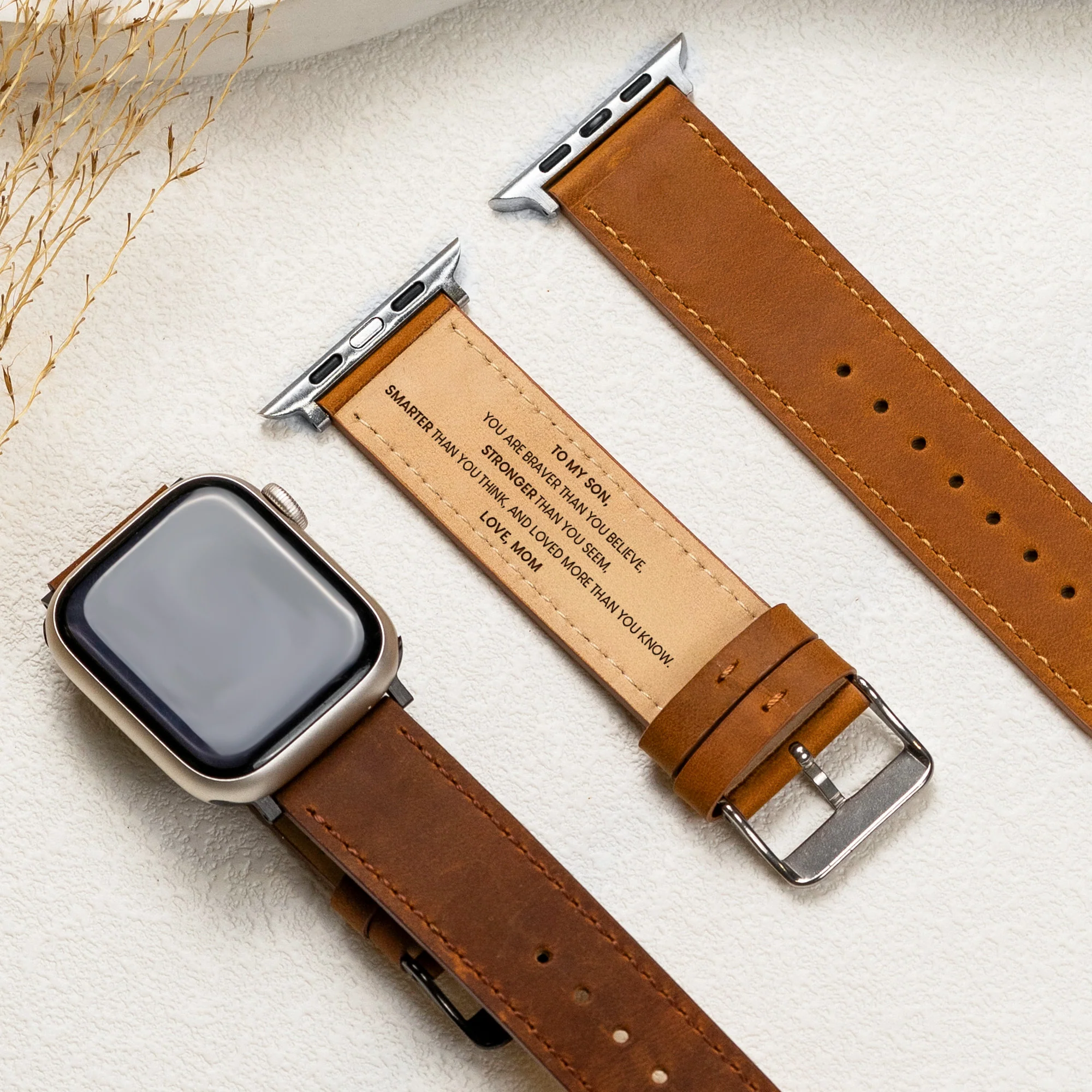 To My Son Through Good Times & Bad, I Will Always Be Your Dad, Mom - Personalized Watch Band - Image 2