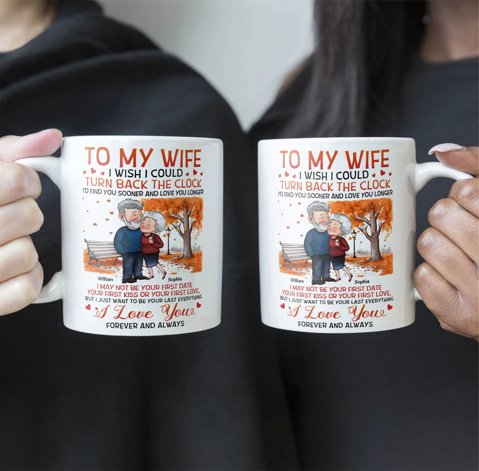 To My Wife I Wish I Could Turn Back The Clock - Personalized Mug - Birthday Gifts For Her, Wife - Image 2