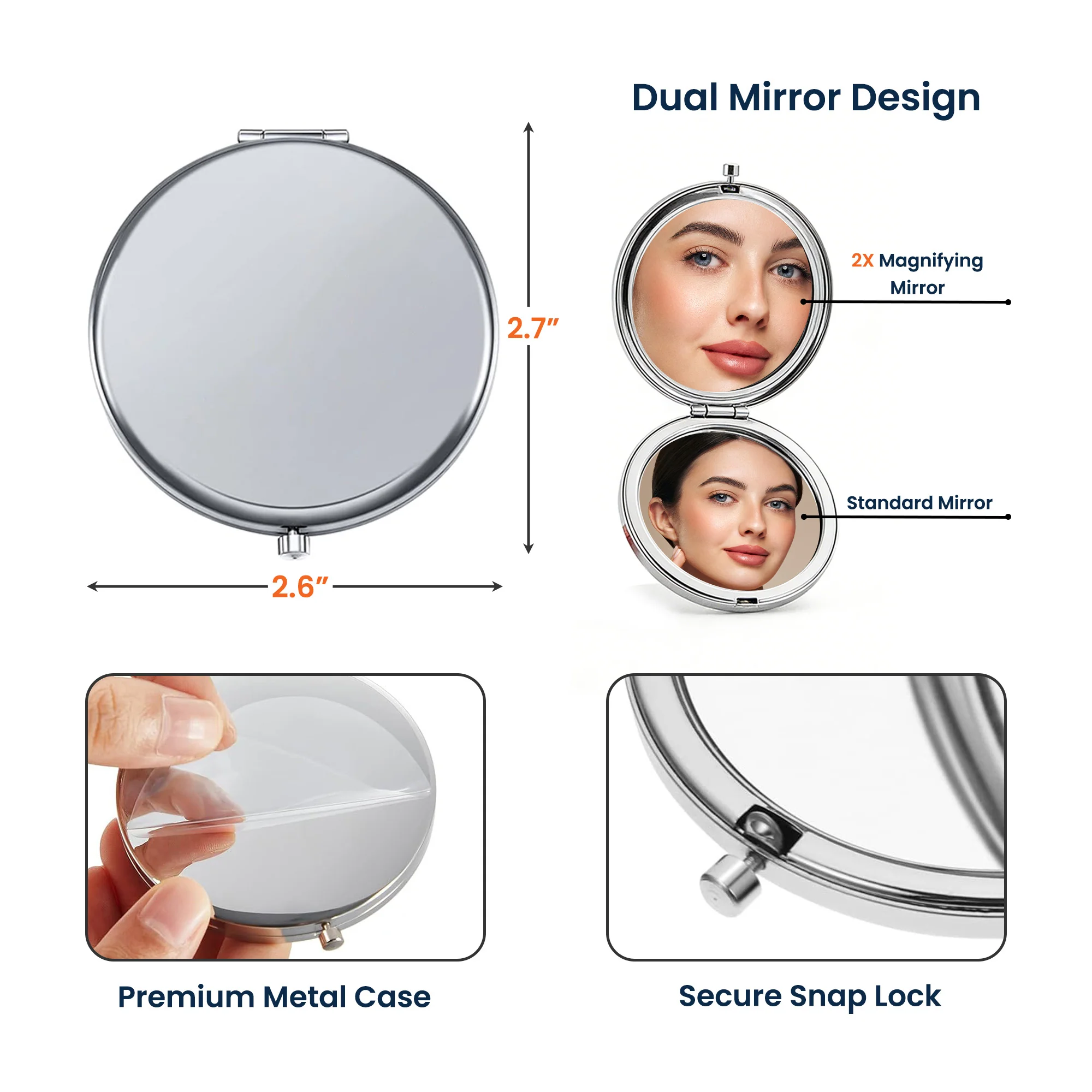To My Wife Never Forget That I Love You - Personalized Compact Mirror - Image 6