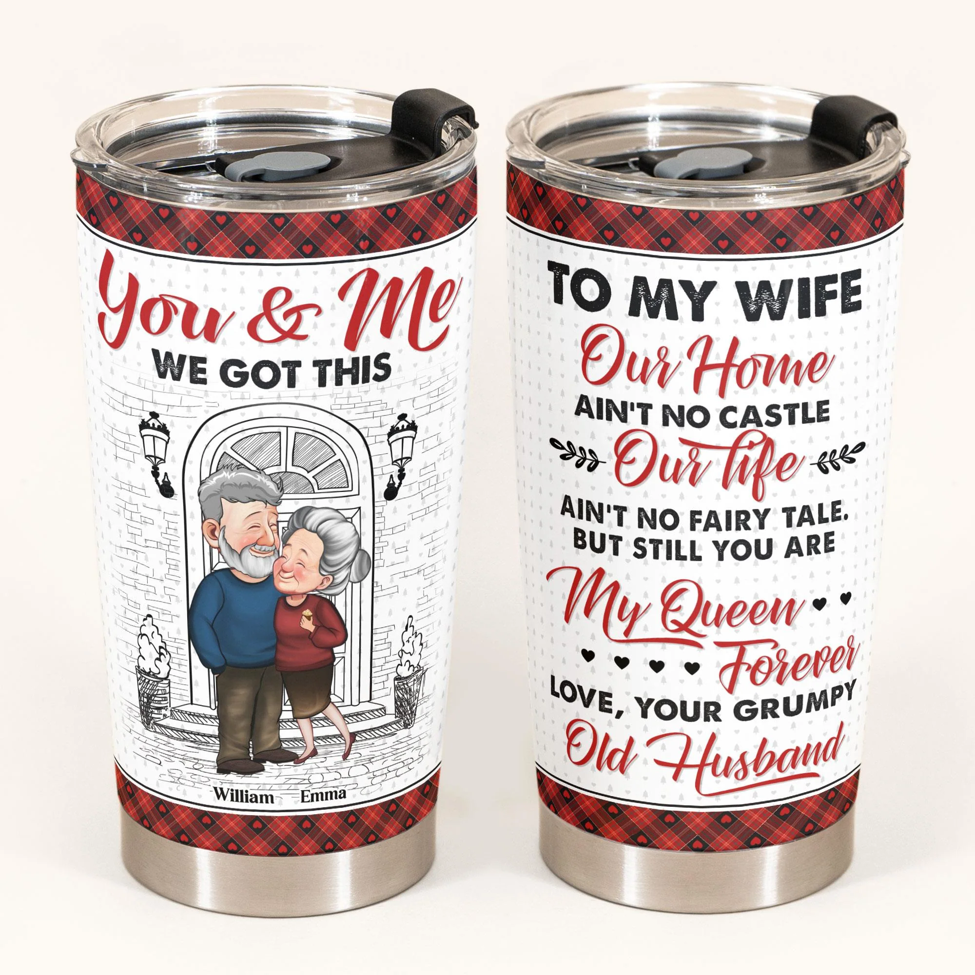 To My Wife You Are My Queen Forever - Personalized Tumbler Cup - Image 6