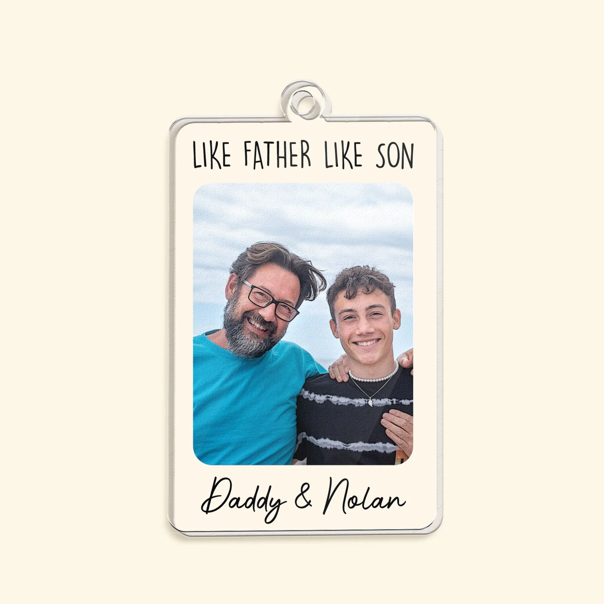 To The Best Dad In The World - Personalized Acrylic Photo Keychain - Image 5