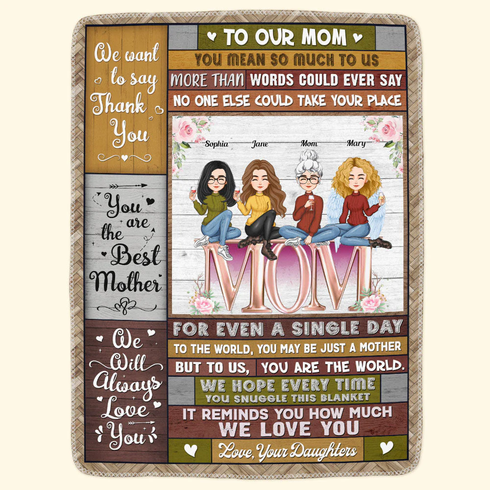 To Us You Are The World - Personalized Blanket - Image 5