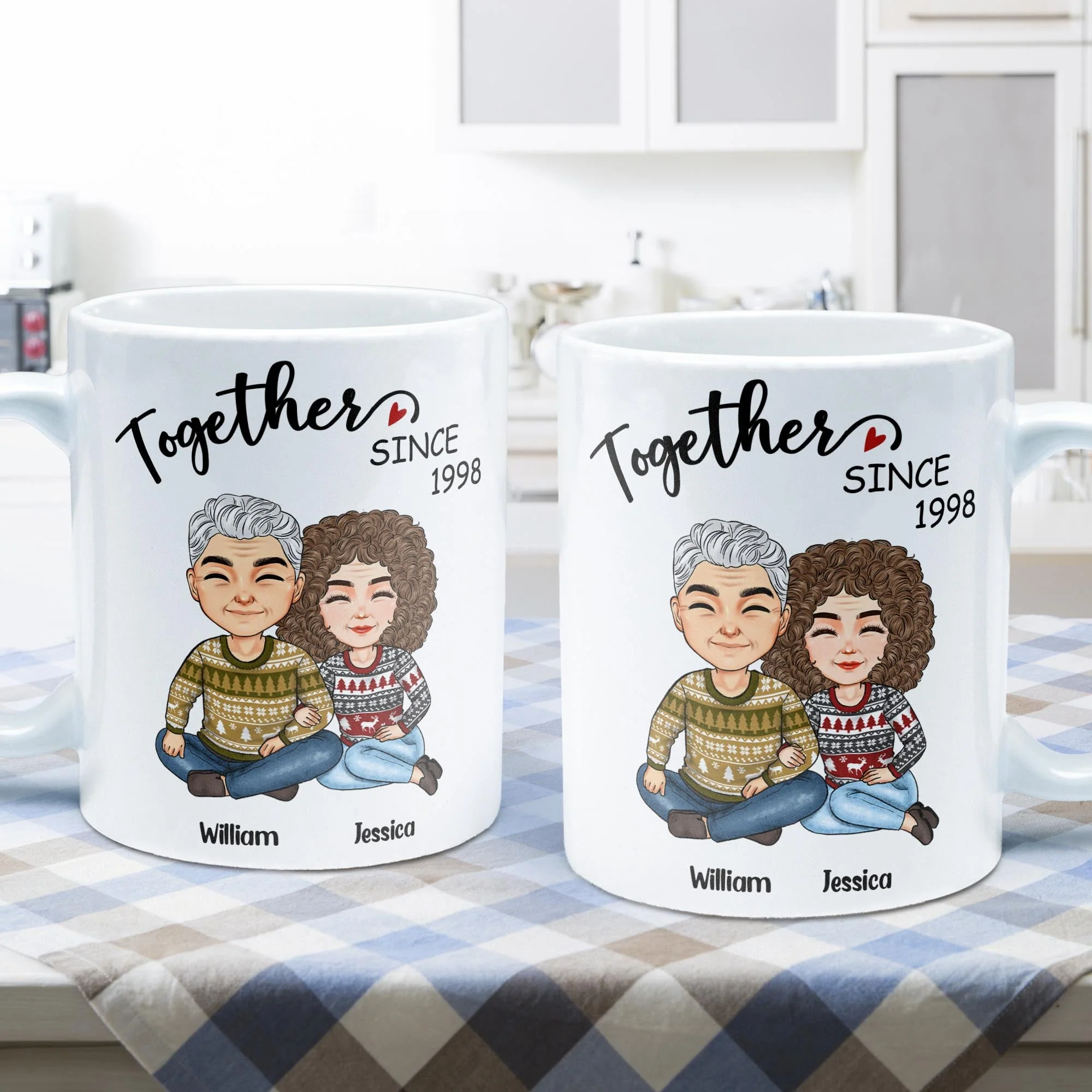 Together Husband And Wife - Personalized Mug - Christmas Gift For Husband, Wife - Gift From Sons, Daughters To Parents - Image 2