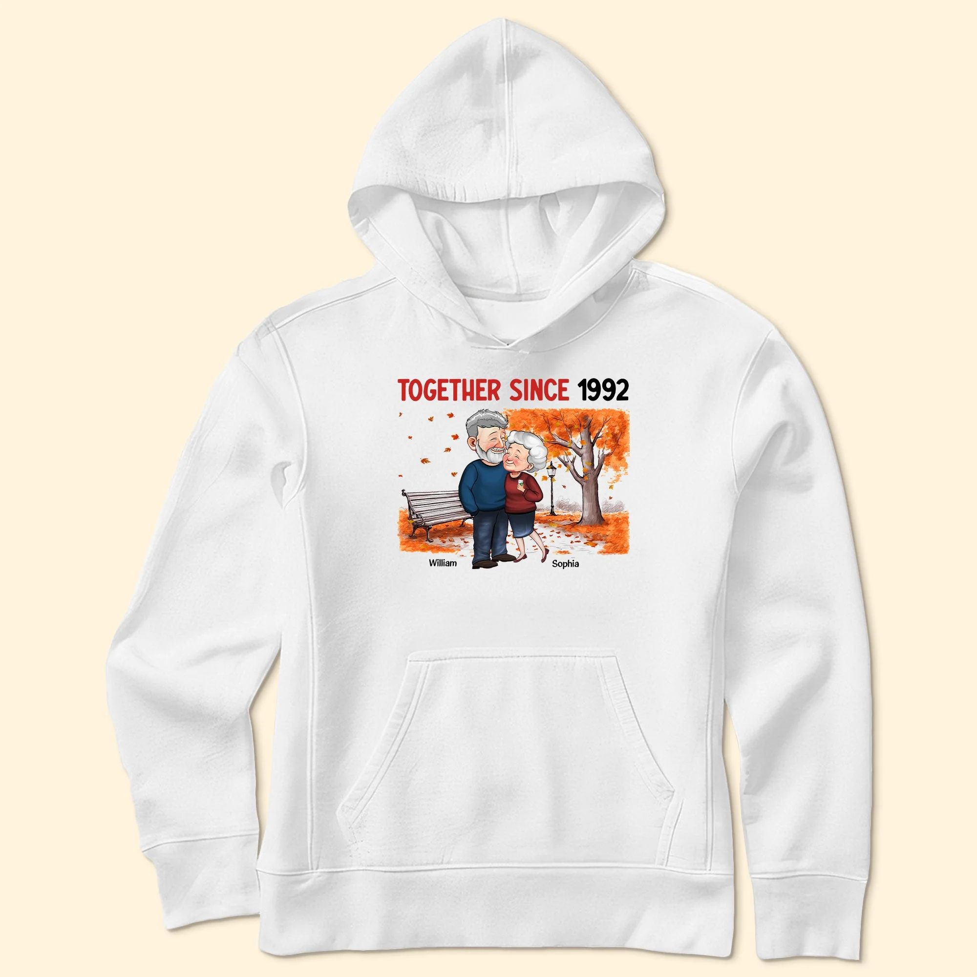 Together Since Old Couples Anniversary - Personalized Shirt - Image 4