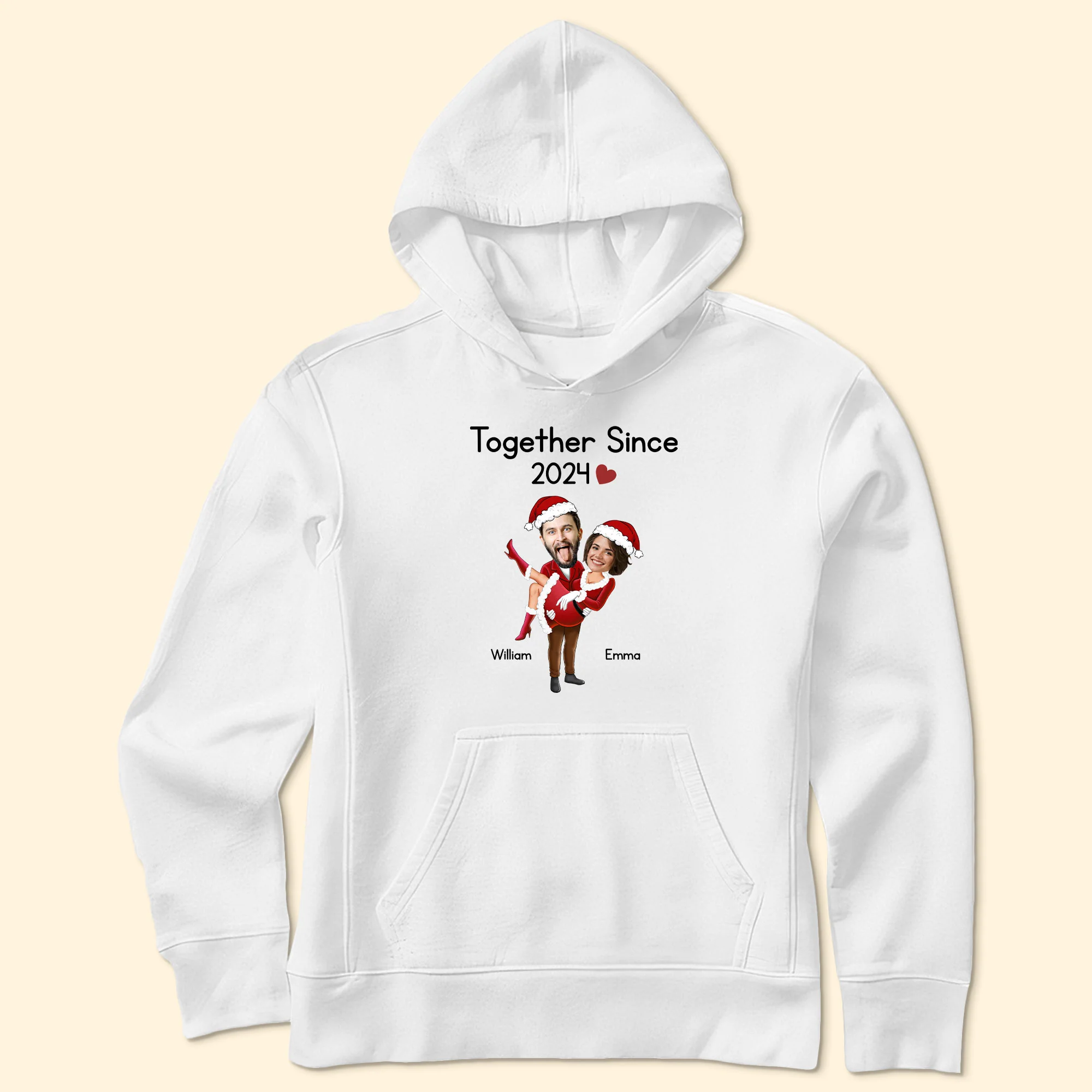 Together Since Santa Clauses - Personalized Photo Shirts - Image 5