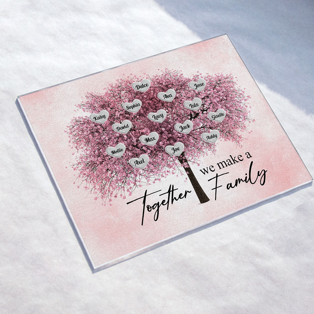 Together We Make A Family - Personalized Acrylic Plaque - Birthday, Decoration Gift For Family Members - Image 2