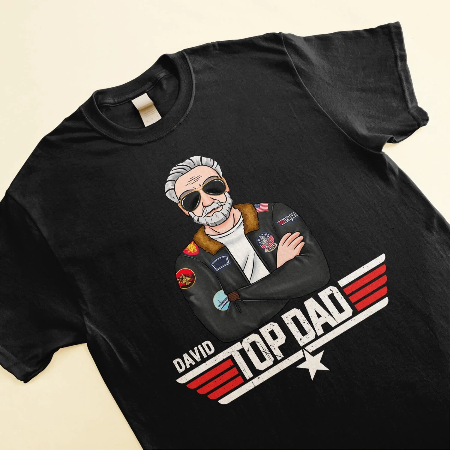 Top Dad - Personalized Shirt - Father's Day, Birthday, Funny Gift For Dad, Father, Top Gun Fans - Image 3