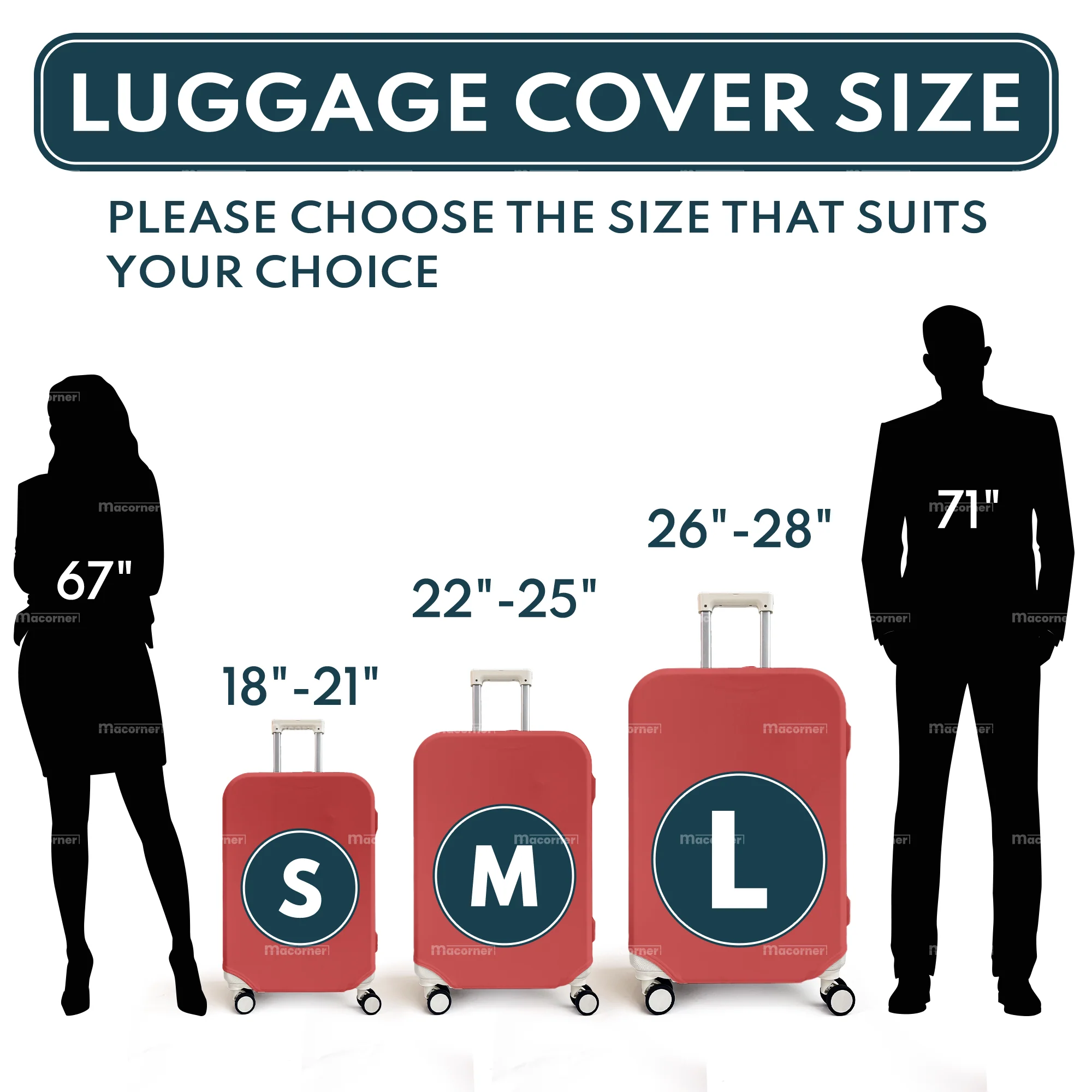 Travel More Worry Less - Personalized Photo Luggage Cover - Image 7