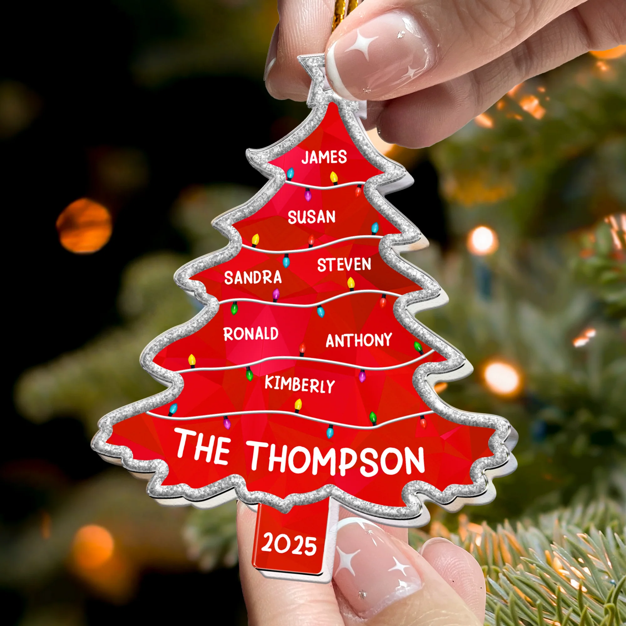 Tree Full Of Memories - Personalized Acrylic Ornament - Image 2