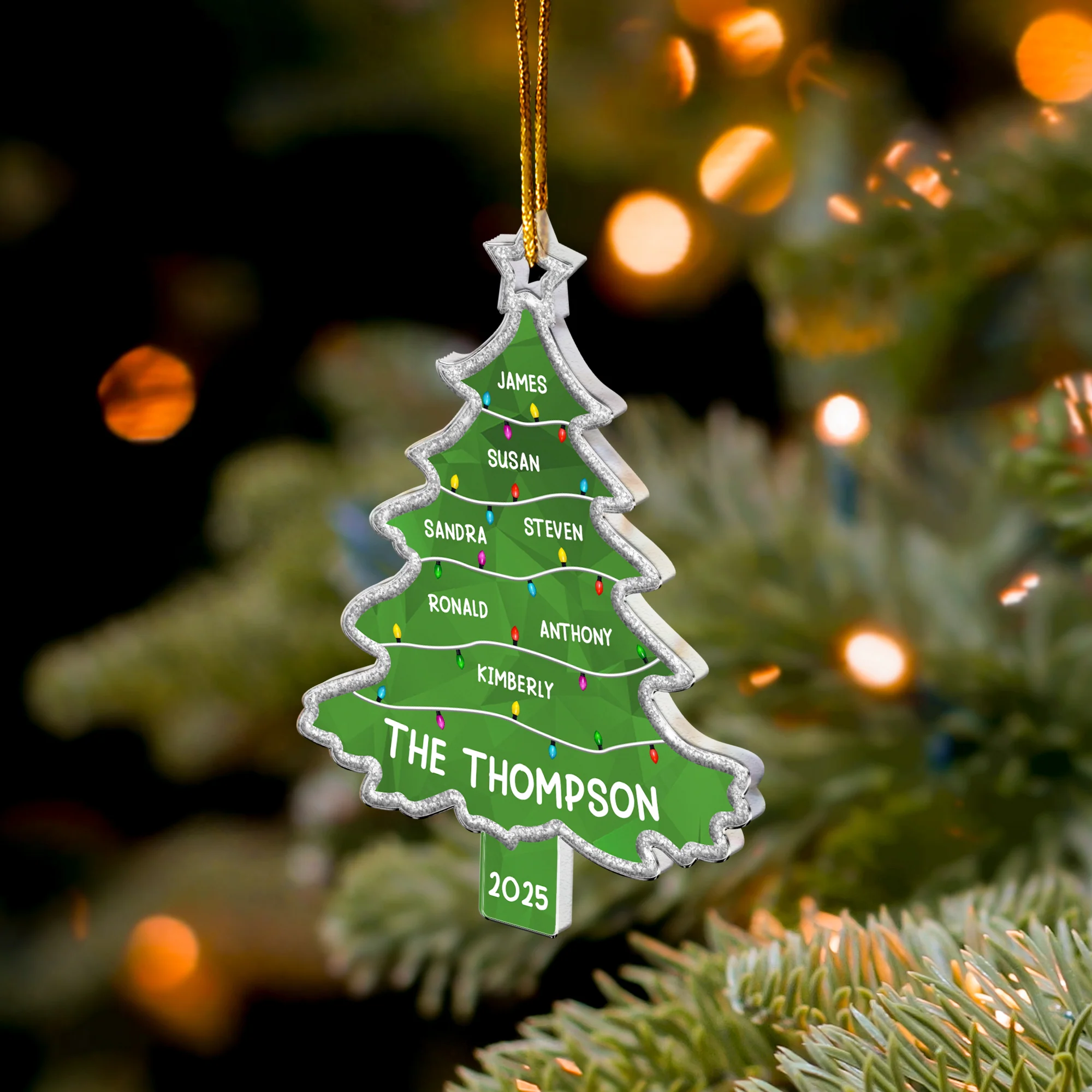 Tree Full Of Memories - Personalized Acrylic Ornament - Image 3