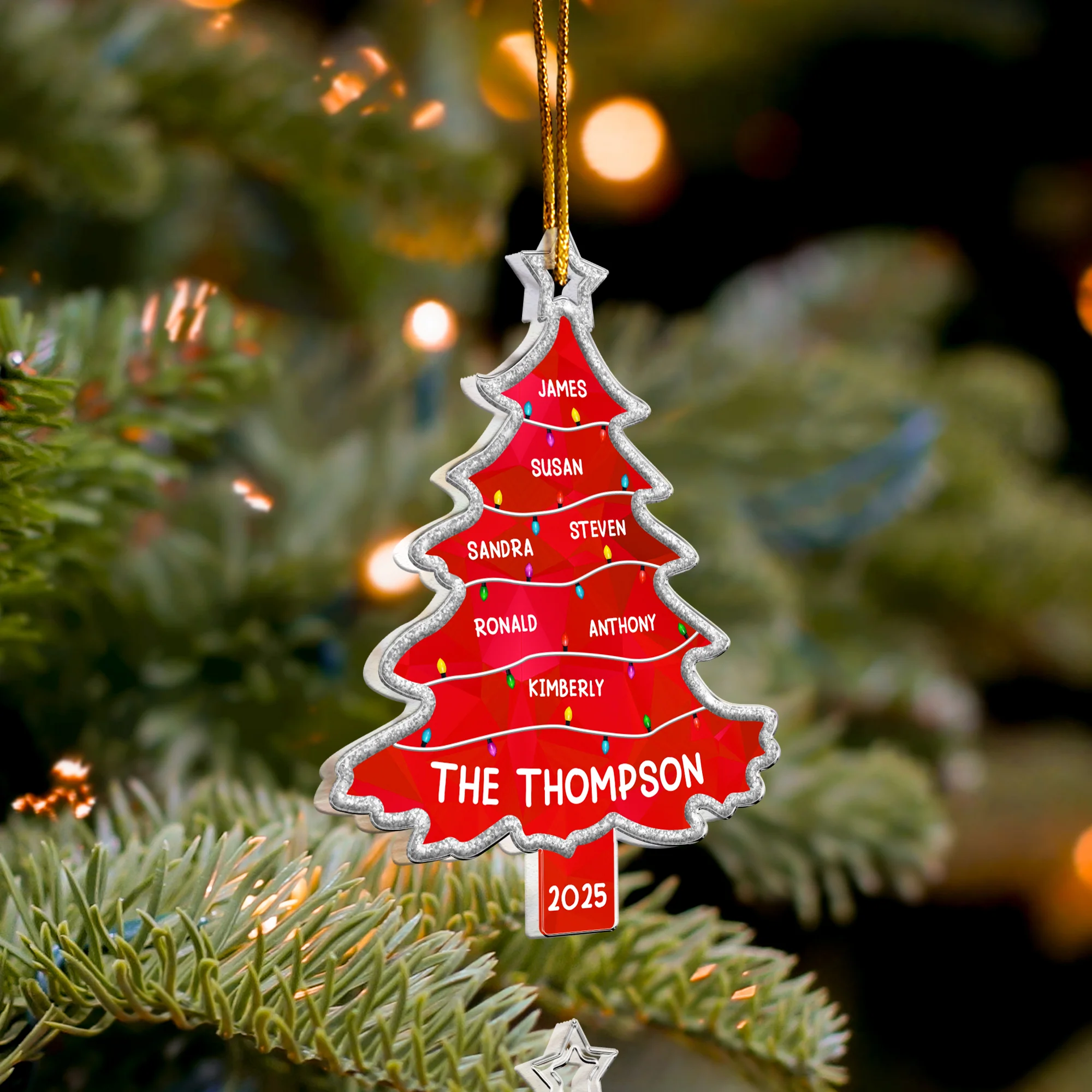 Tree Full Of Memories - Personalized Acrylic Ornament - Image 4