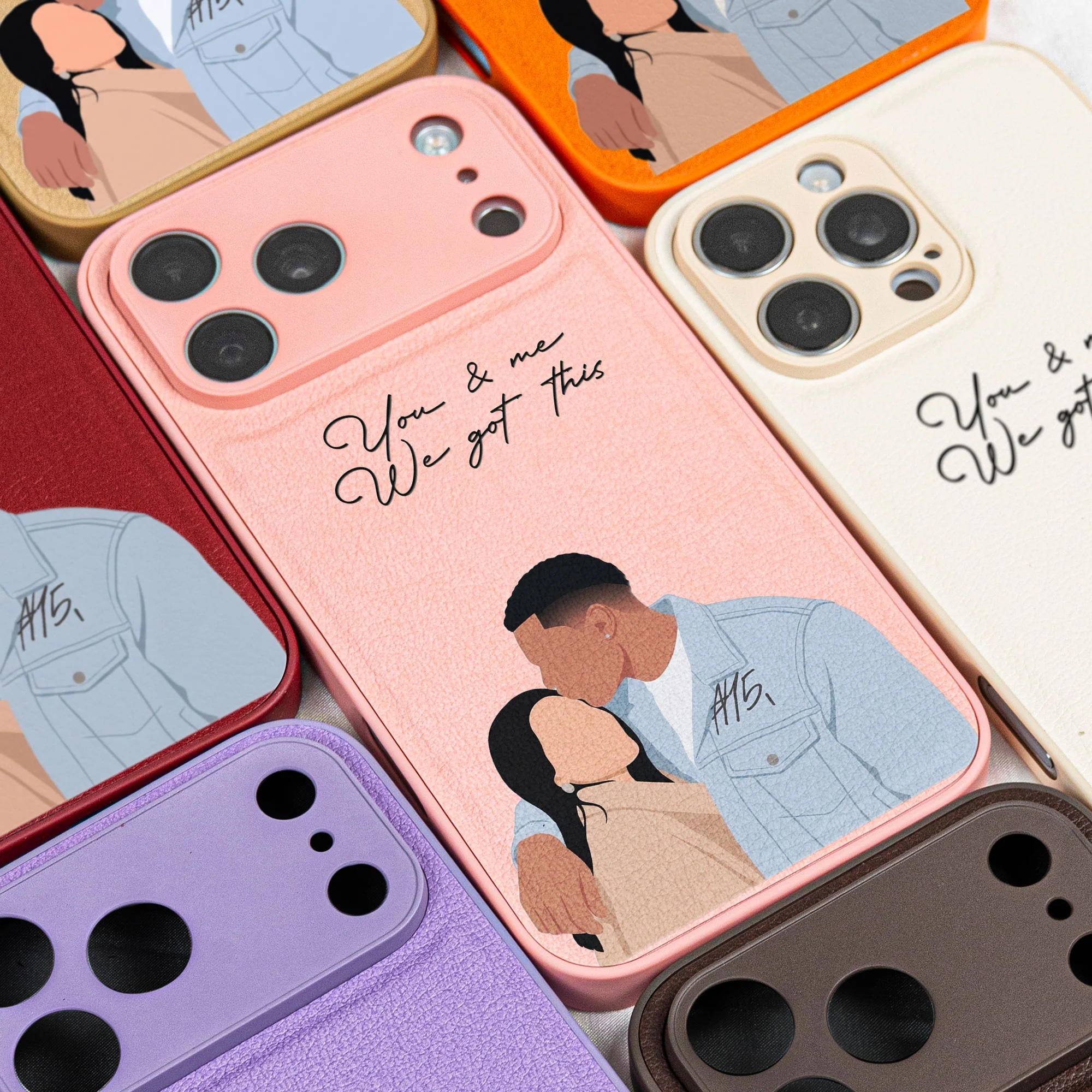 Turn Photo Into Faceless Art - For Couples, Him, Her, Matching Gifts - Personalized Phone Case - Image 6