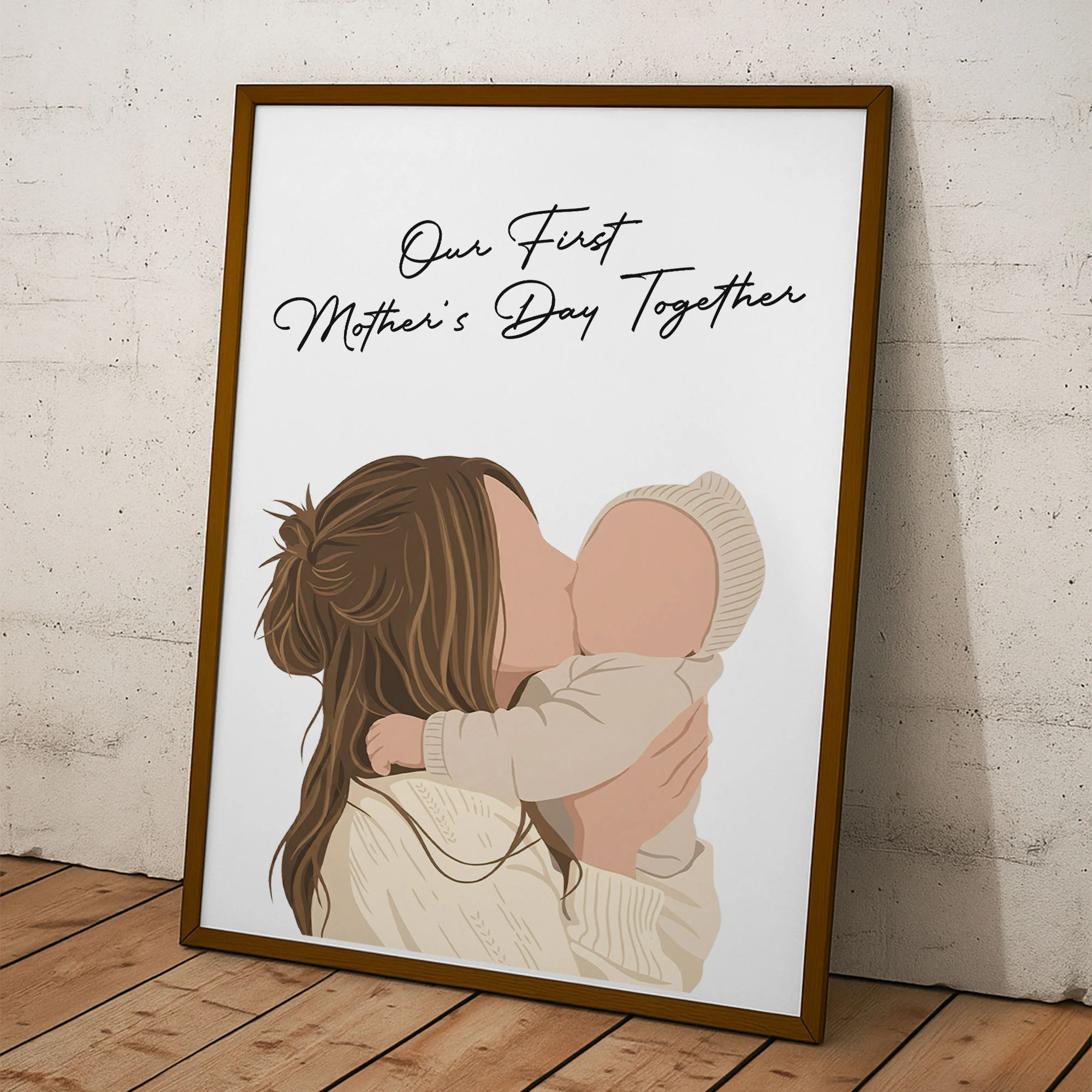 Turn Photo Into Faceless Art - Mother's Day Gift For Mom, Mum, Family - Personalized Poster - Image 5