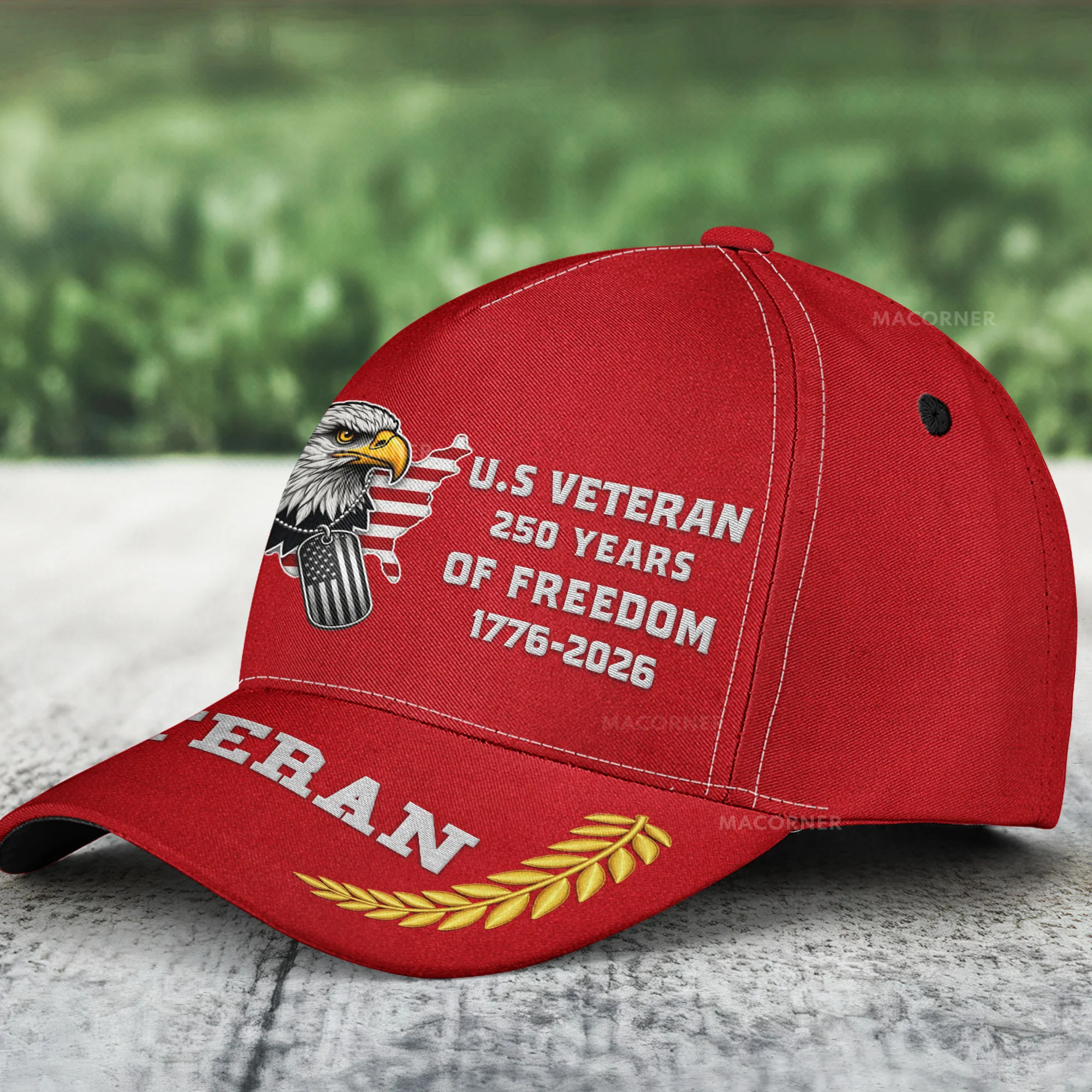 U.S Veteran 250 Years Of Freedom - Classic Cap - Image 2