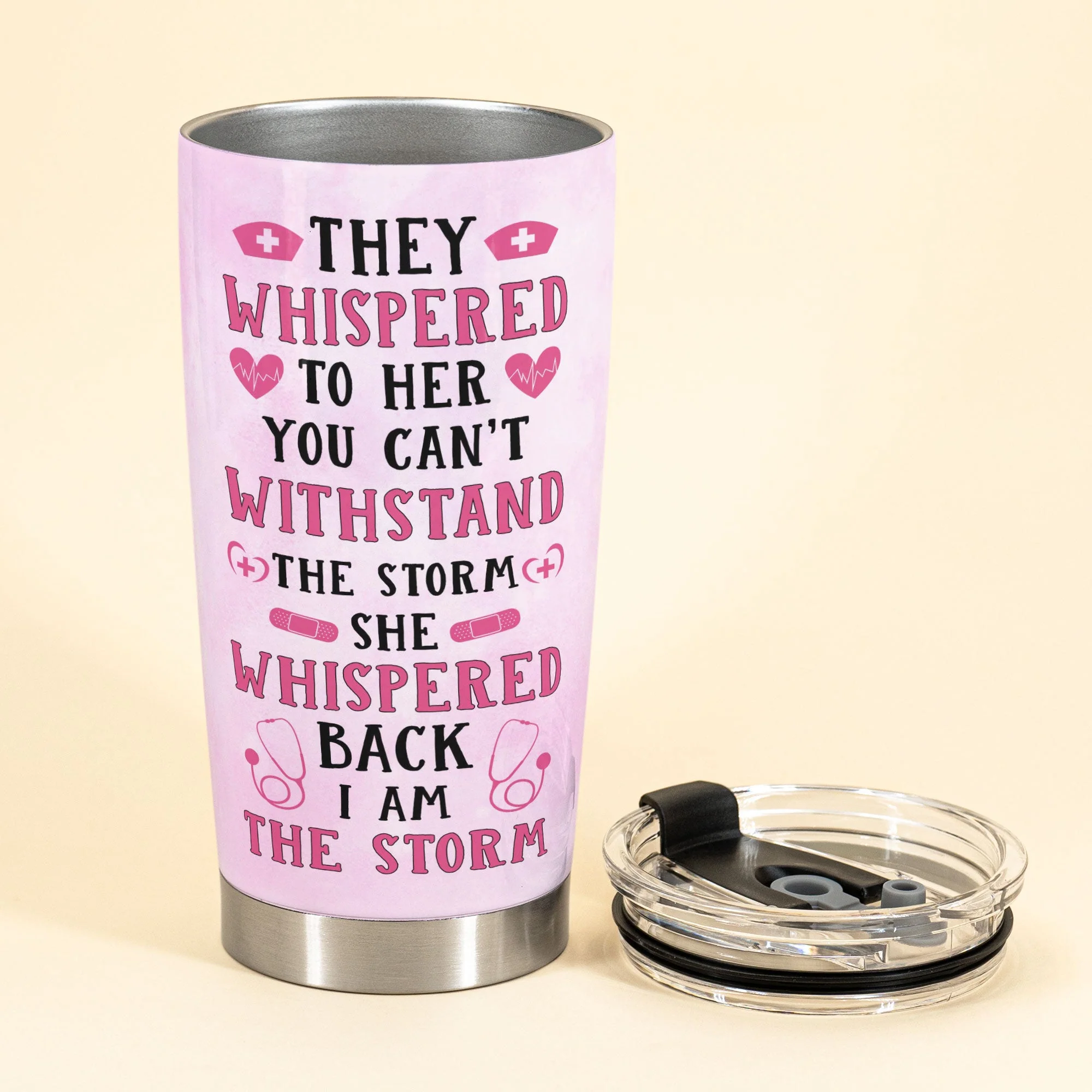 Unbreakable Nurses - Personalized Tumbler Cup -  Gift For Nurse - Nurse - Image 3