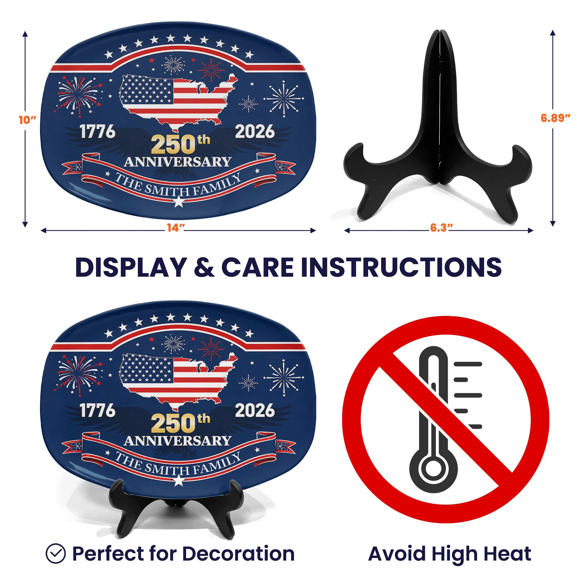 United States 250Th Anniversary - Personalized Platter - Image 5
