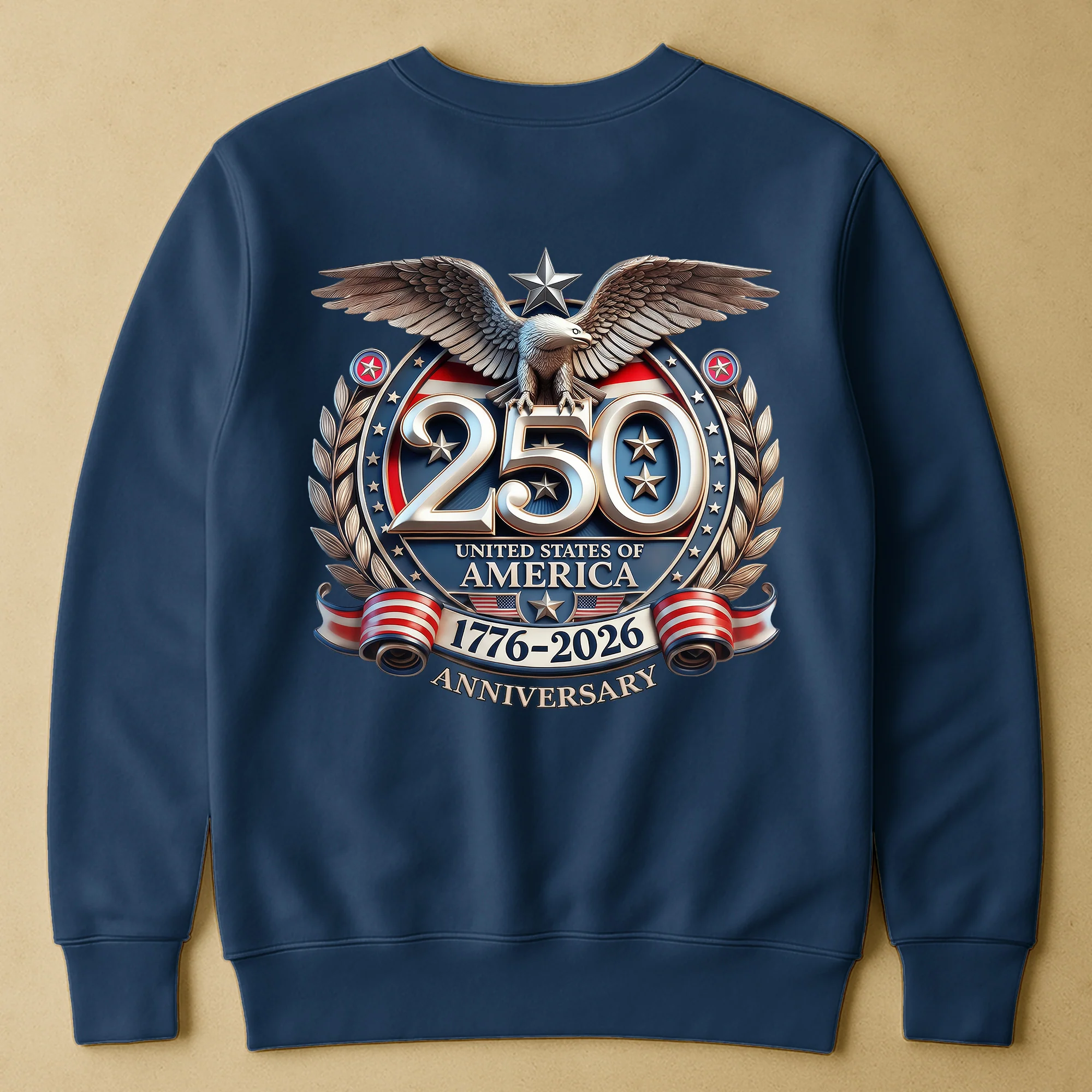 United States 250th Anniversary Silver Eagle - Back Printed Shirt - Image 10