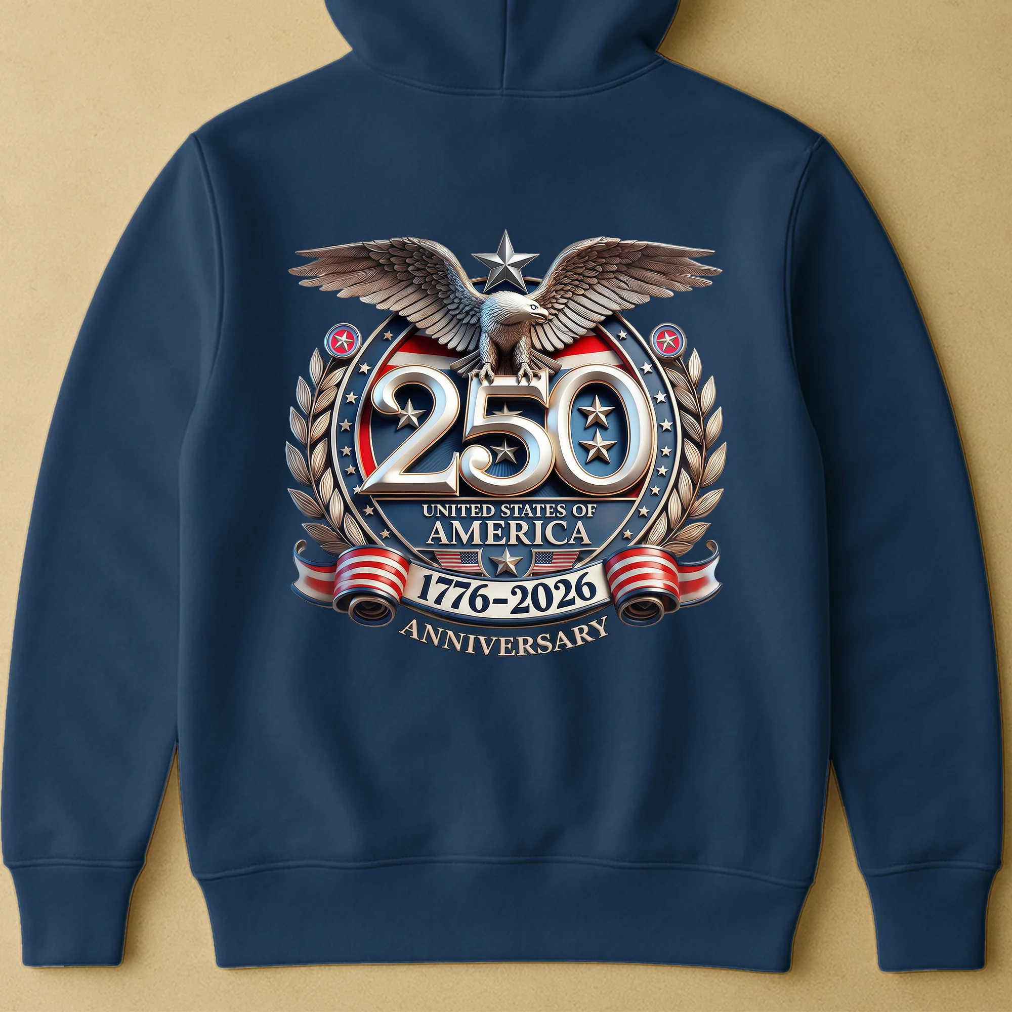 United States 250th Anniversary Silver Eagle - Back Printed Shirt - Image 17