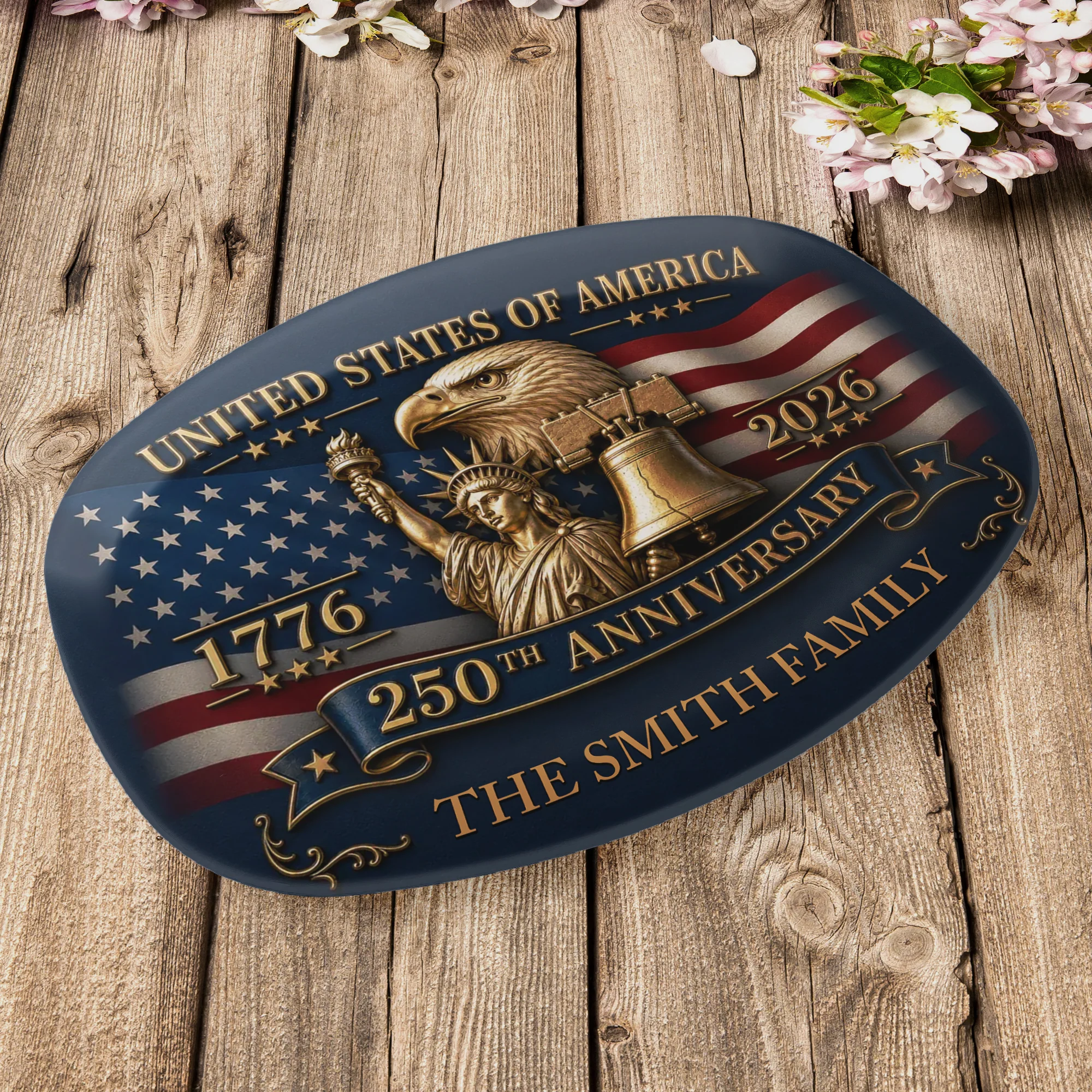 United States Of America 250Th Anniversary - Personalized Platter - Image 4